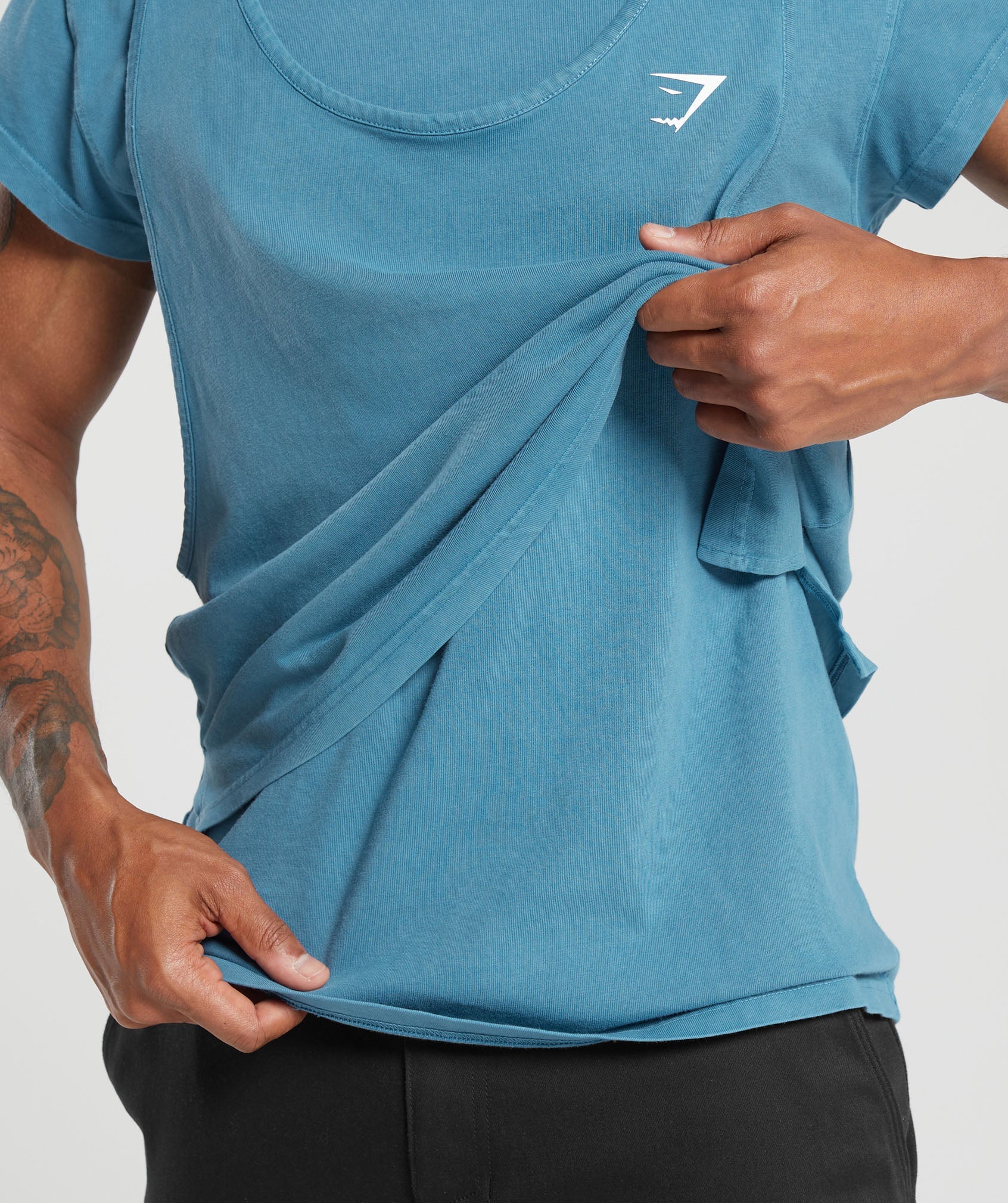 Washed Double Layer T-Shirt