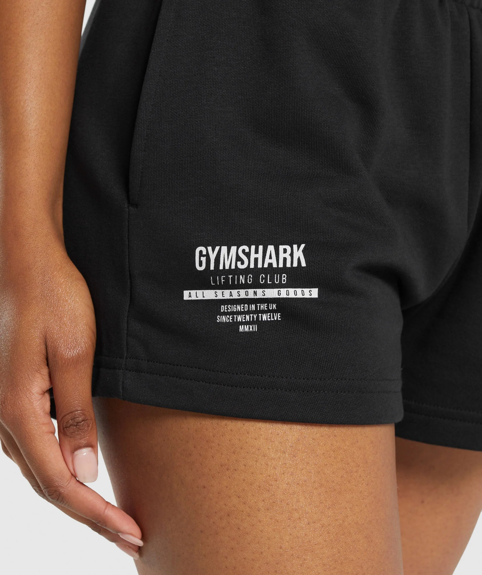 Care Label Graphic Brushed Shorts