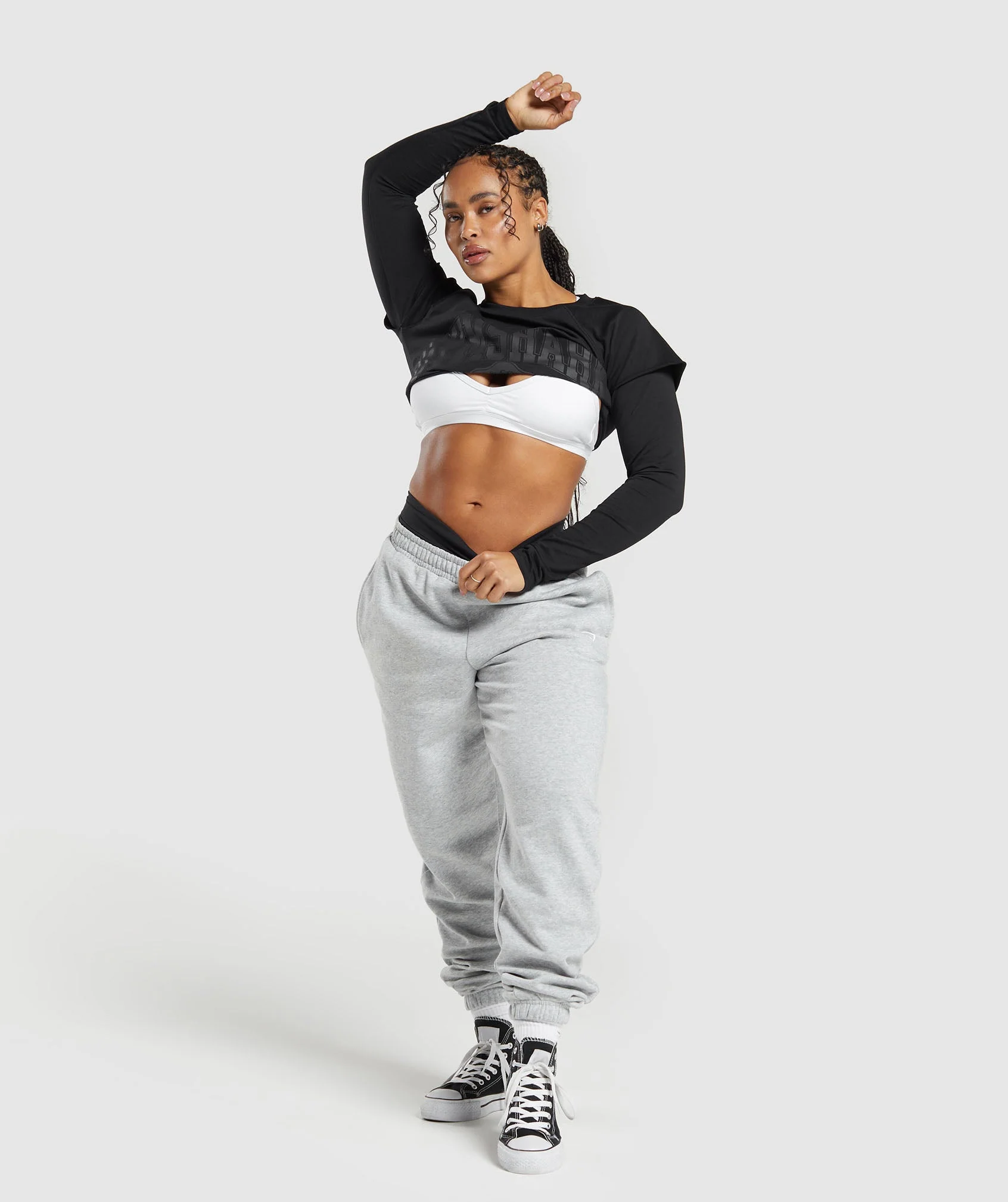 Lifting 2 In 1 Long Sleeve Crop Top