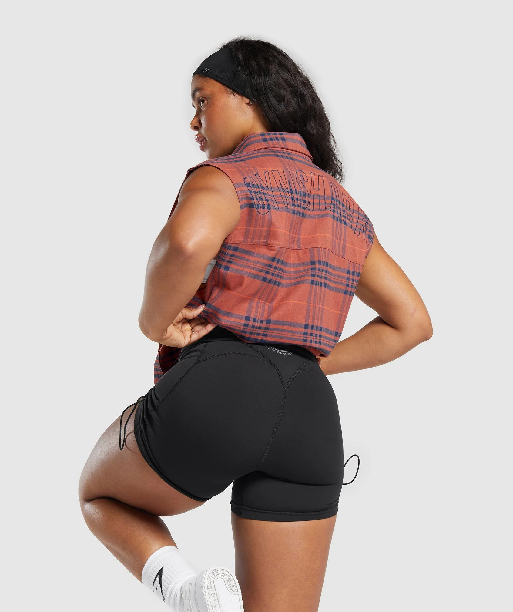 Check Sleeveless Shirt