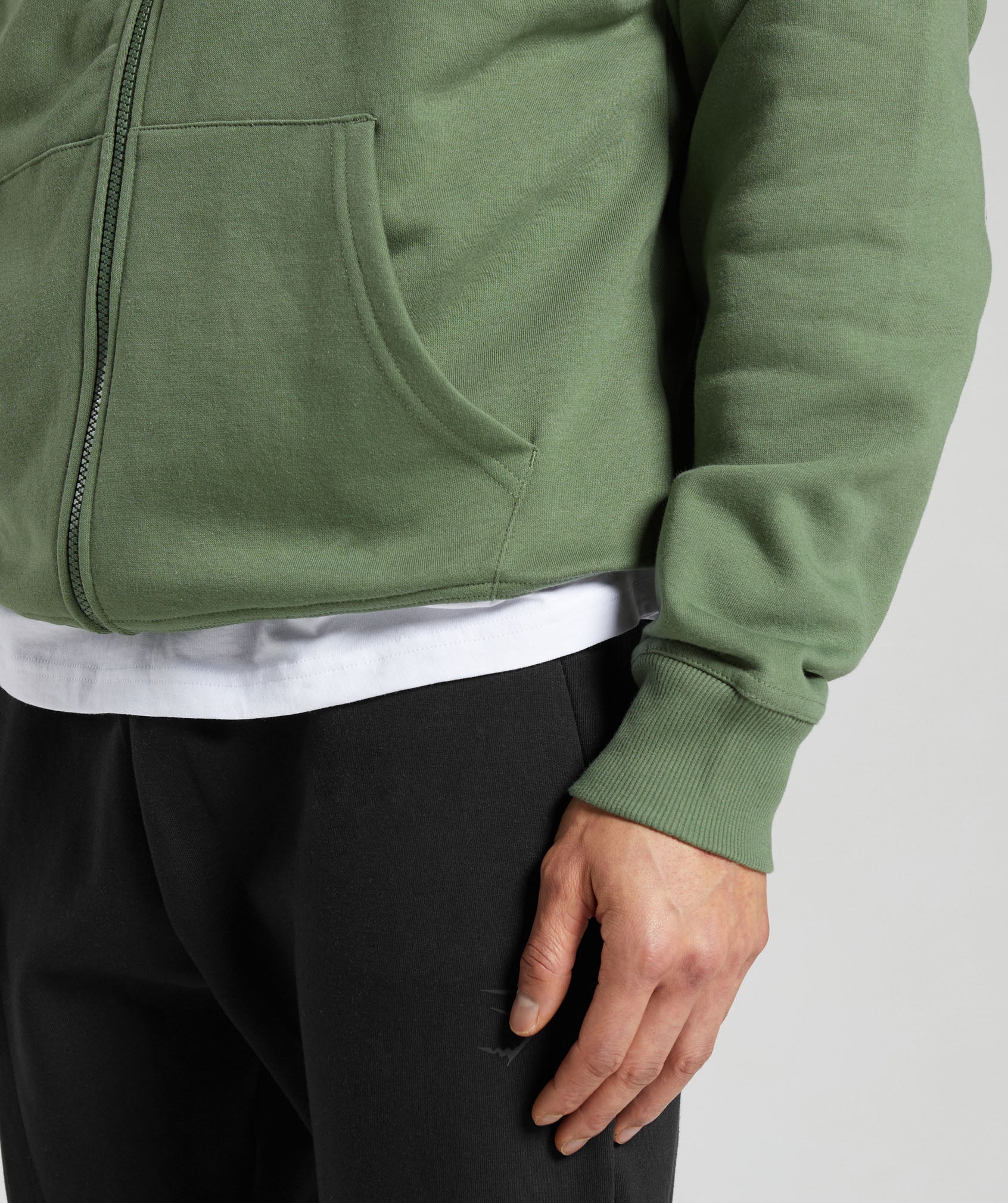 Crest Oversized Zip Up Hoodie