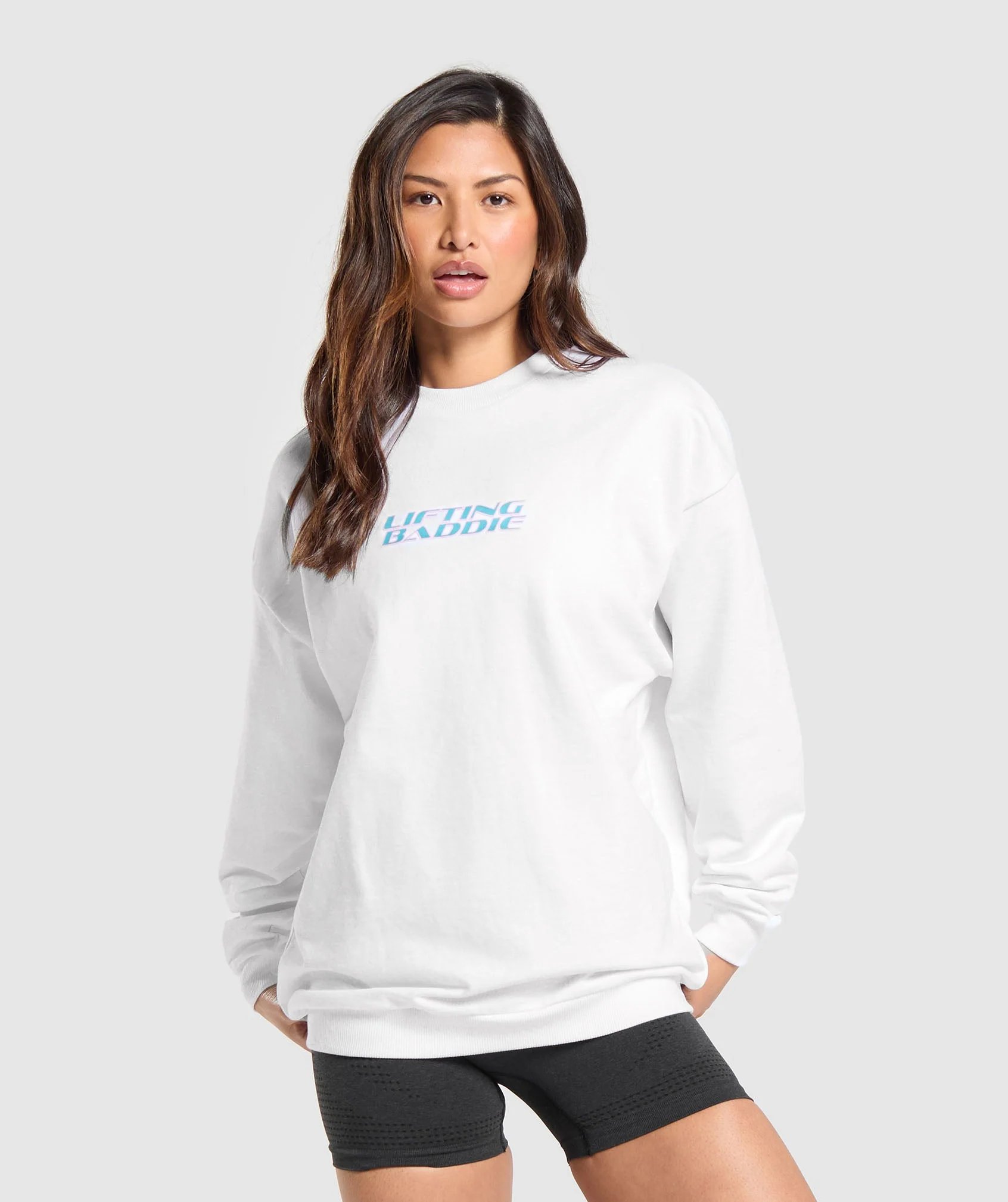 Lifting Baddie Graphic Sweatshirt