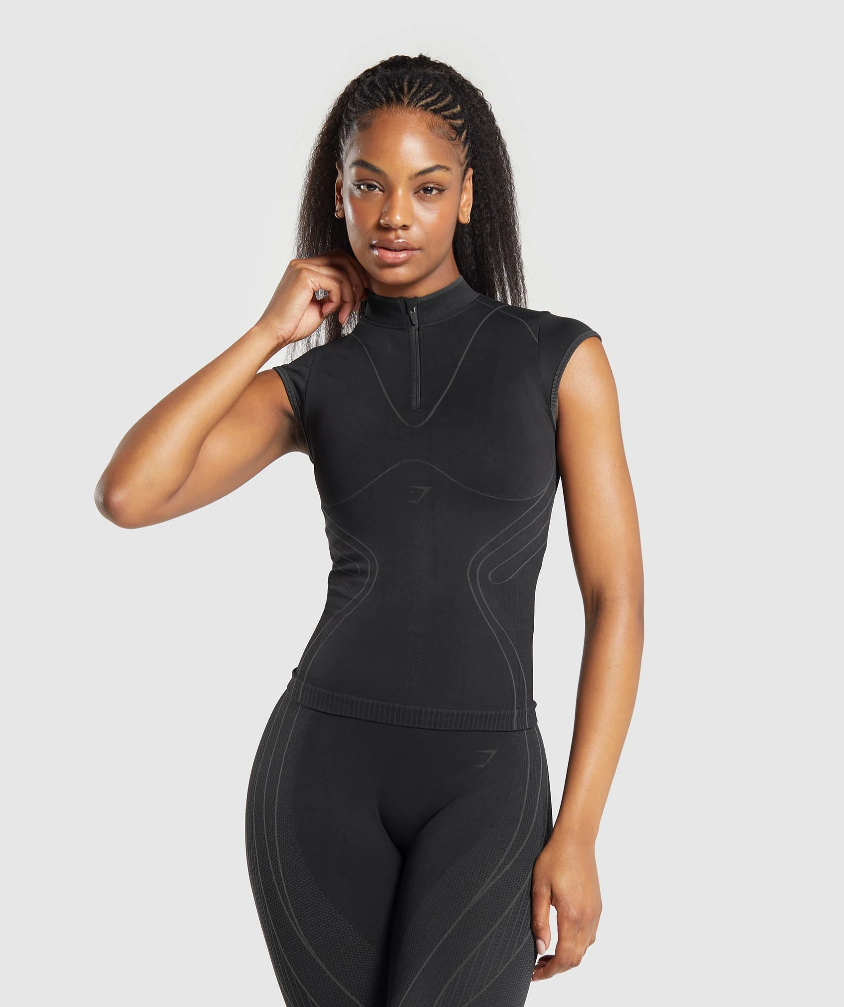 Contour Heart Seamless Short Sleeve Top