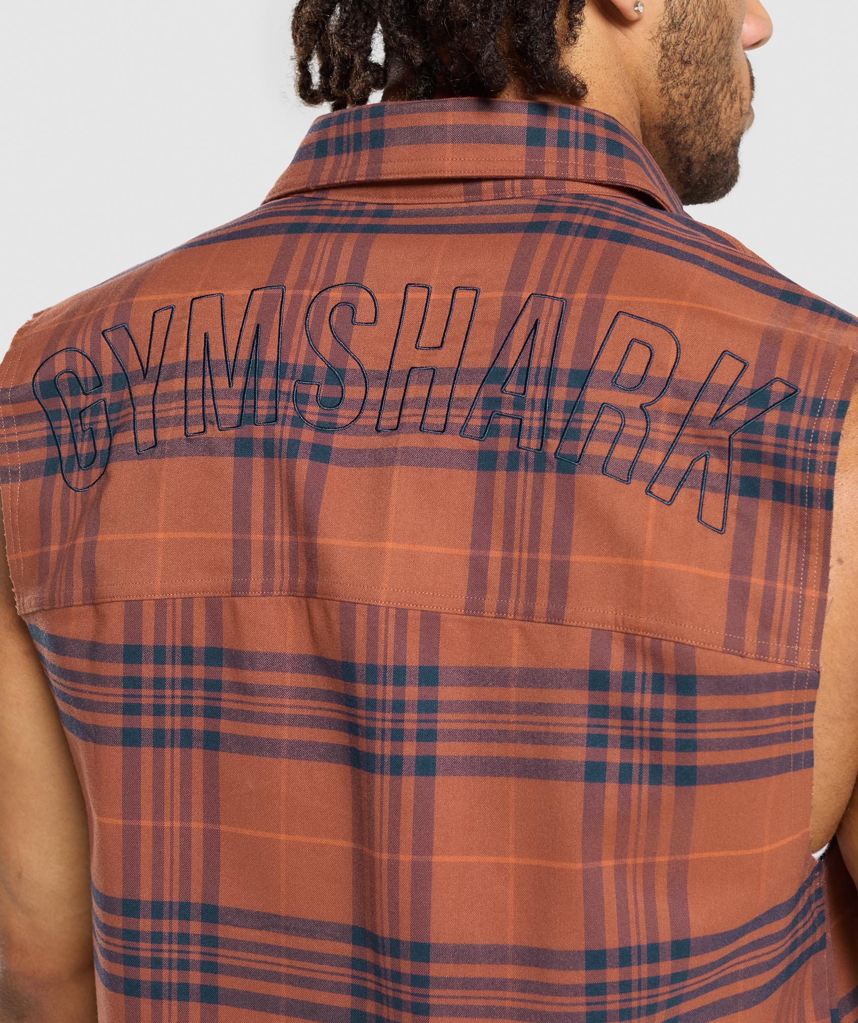 Check Sleeveless Shirt