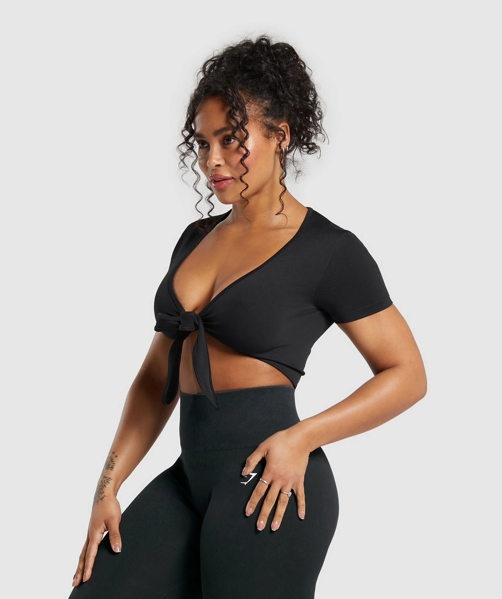 Gains Seamless Fitted Crop Top