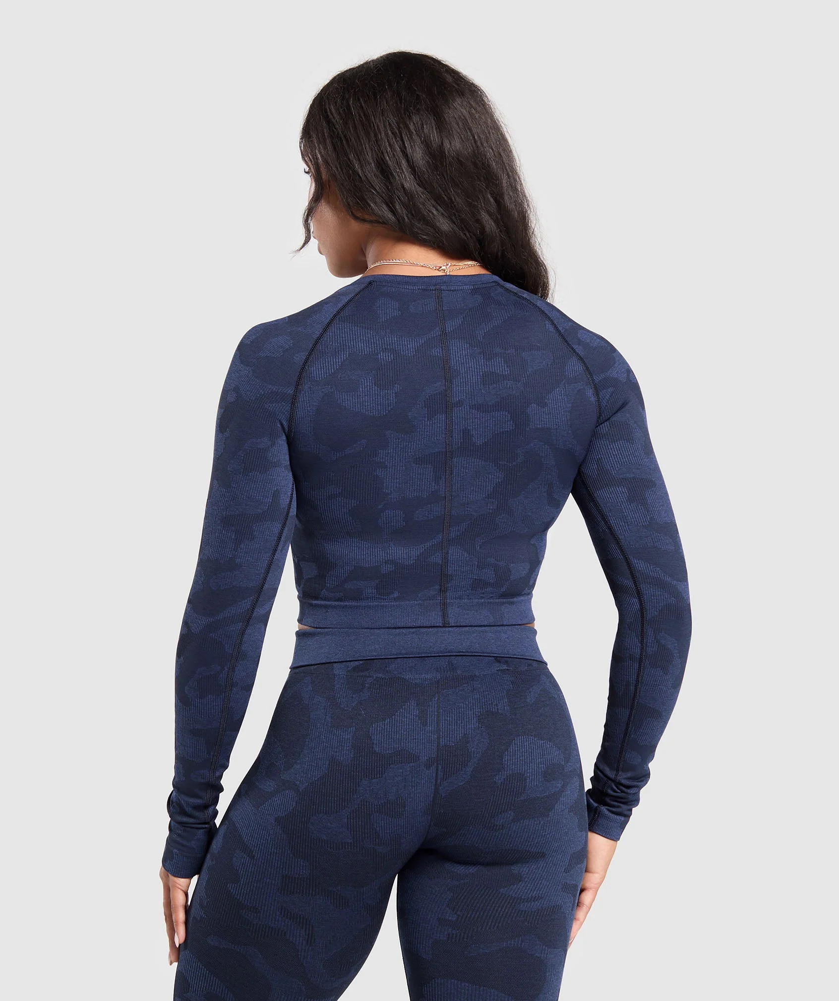 Adapt Camo Long Sleeve Crop Top