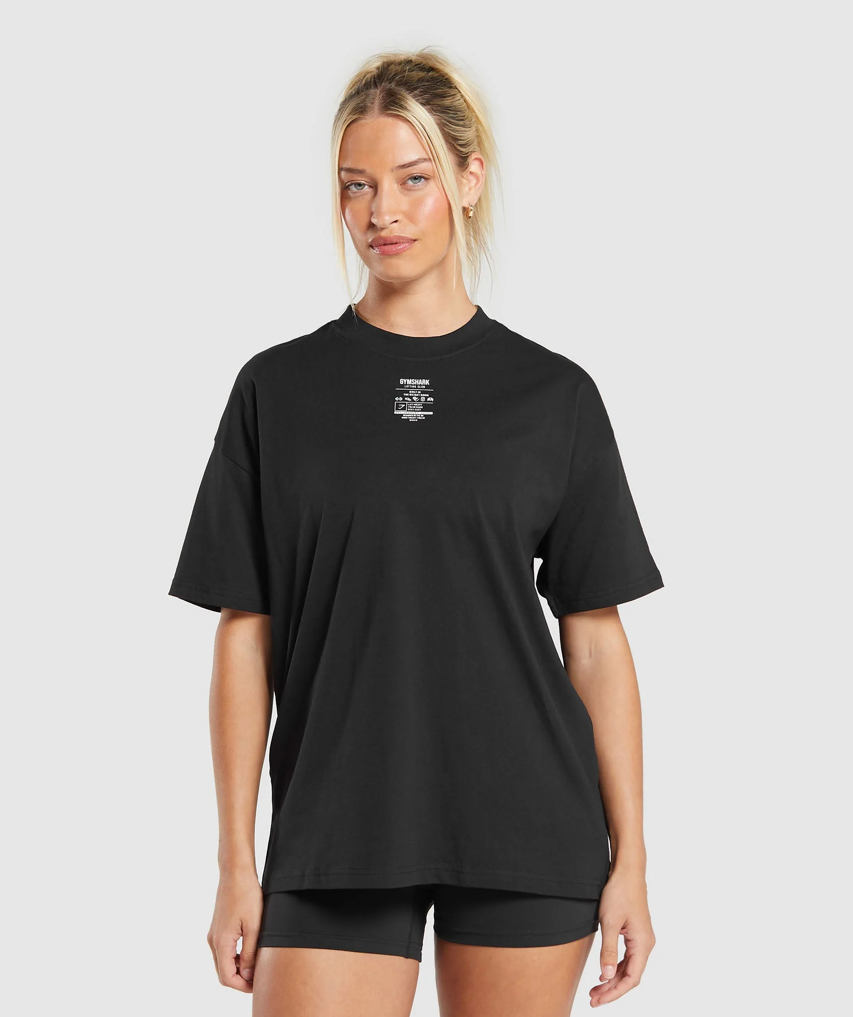 Care Label Graphic Oversized T-Shirt