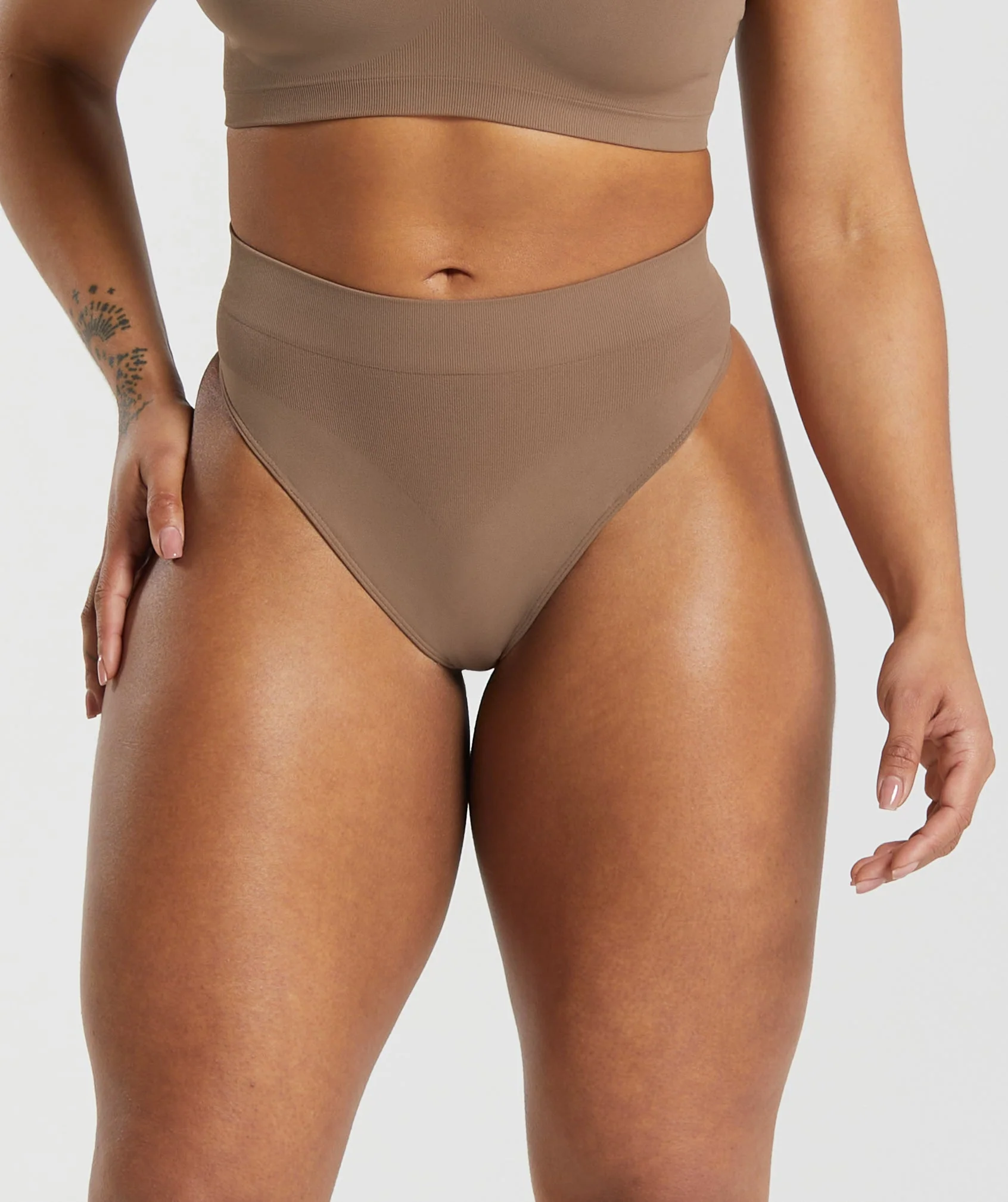 Seamless High Waisted Thong