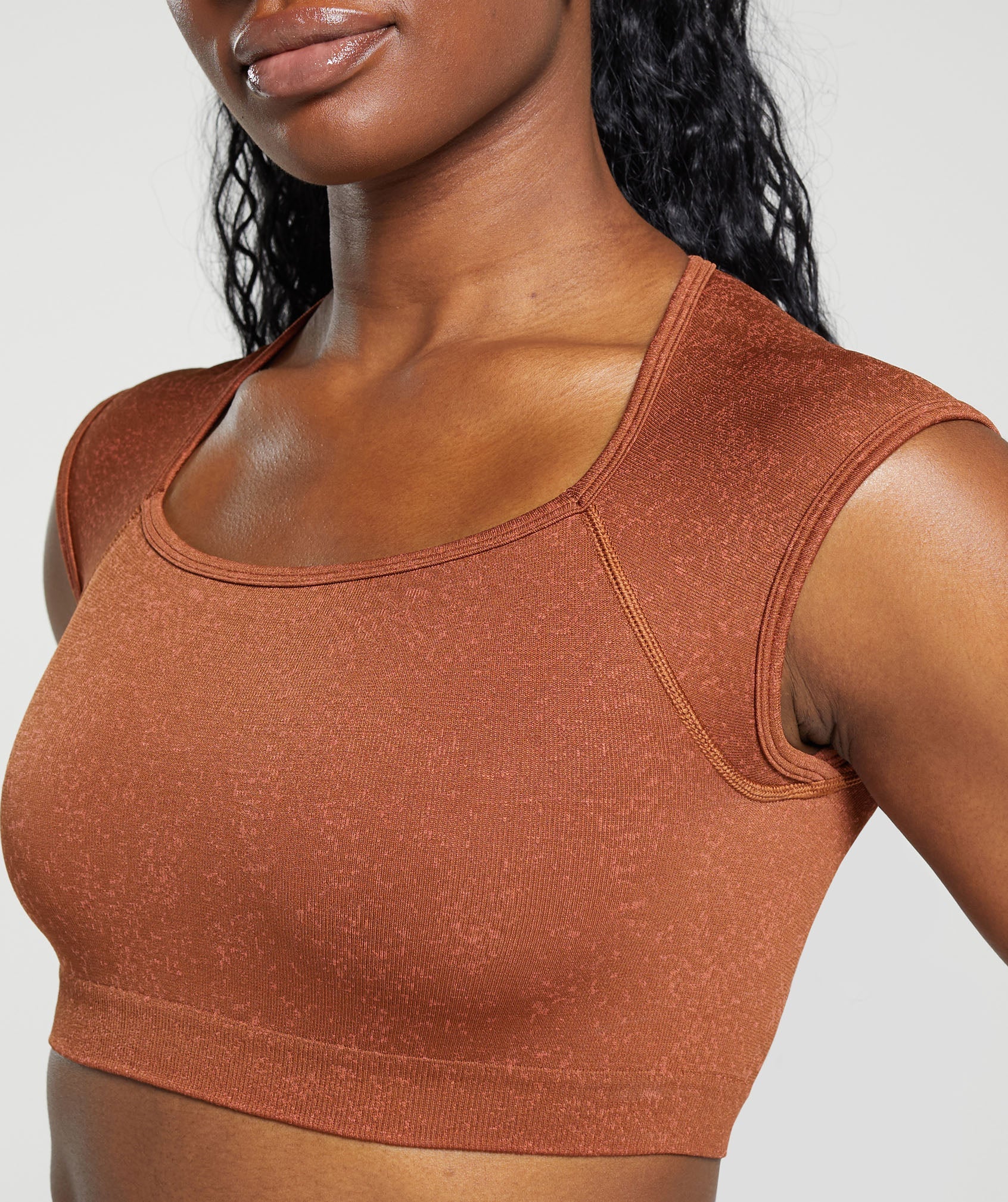 Adapt Fleck Seamless Crop Top