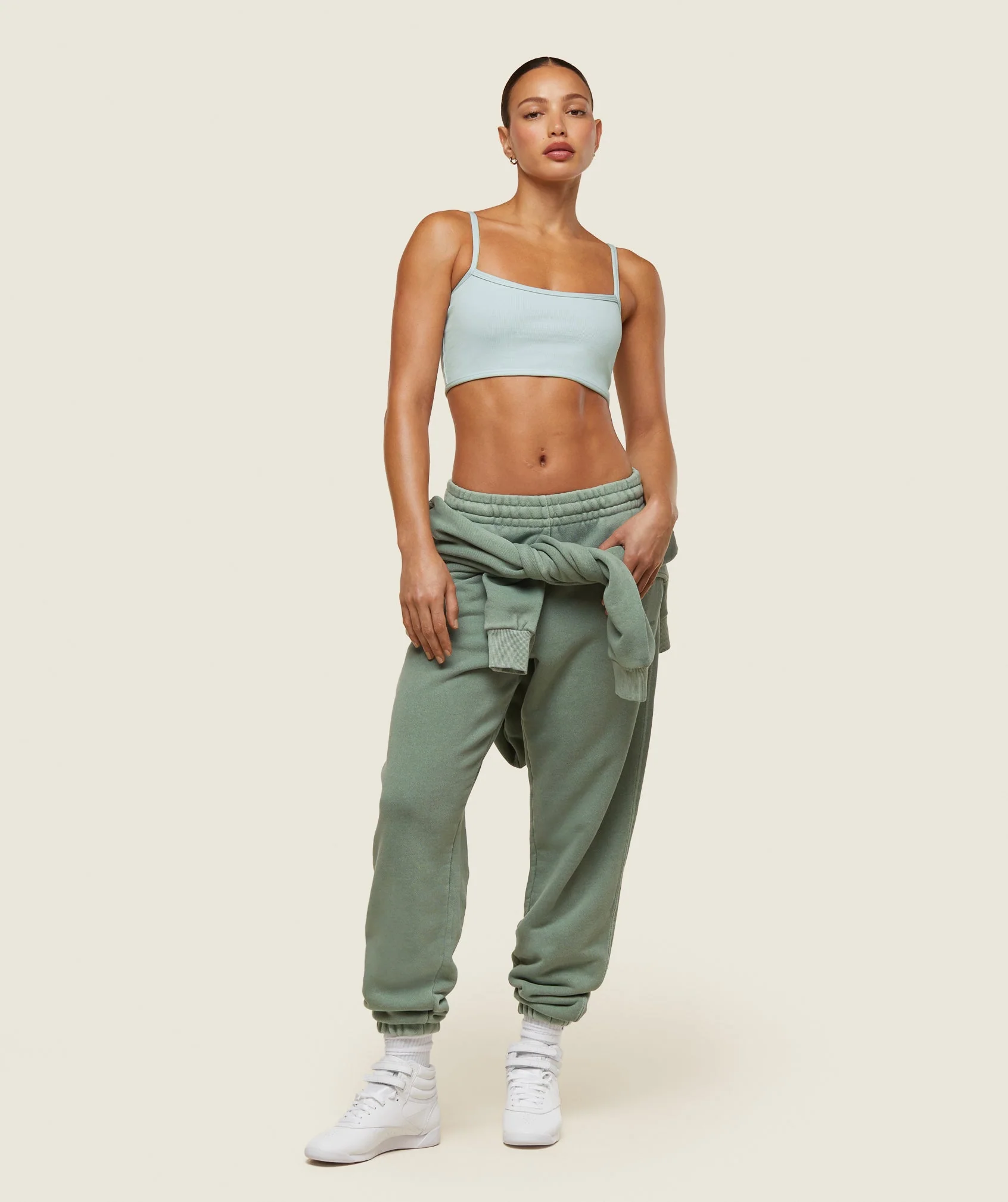 everywear Ribbed Bandeau Bra