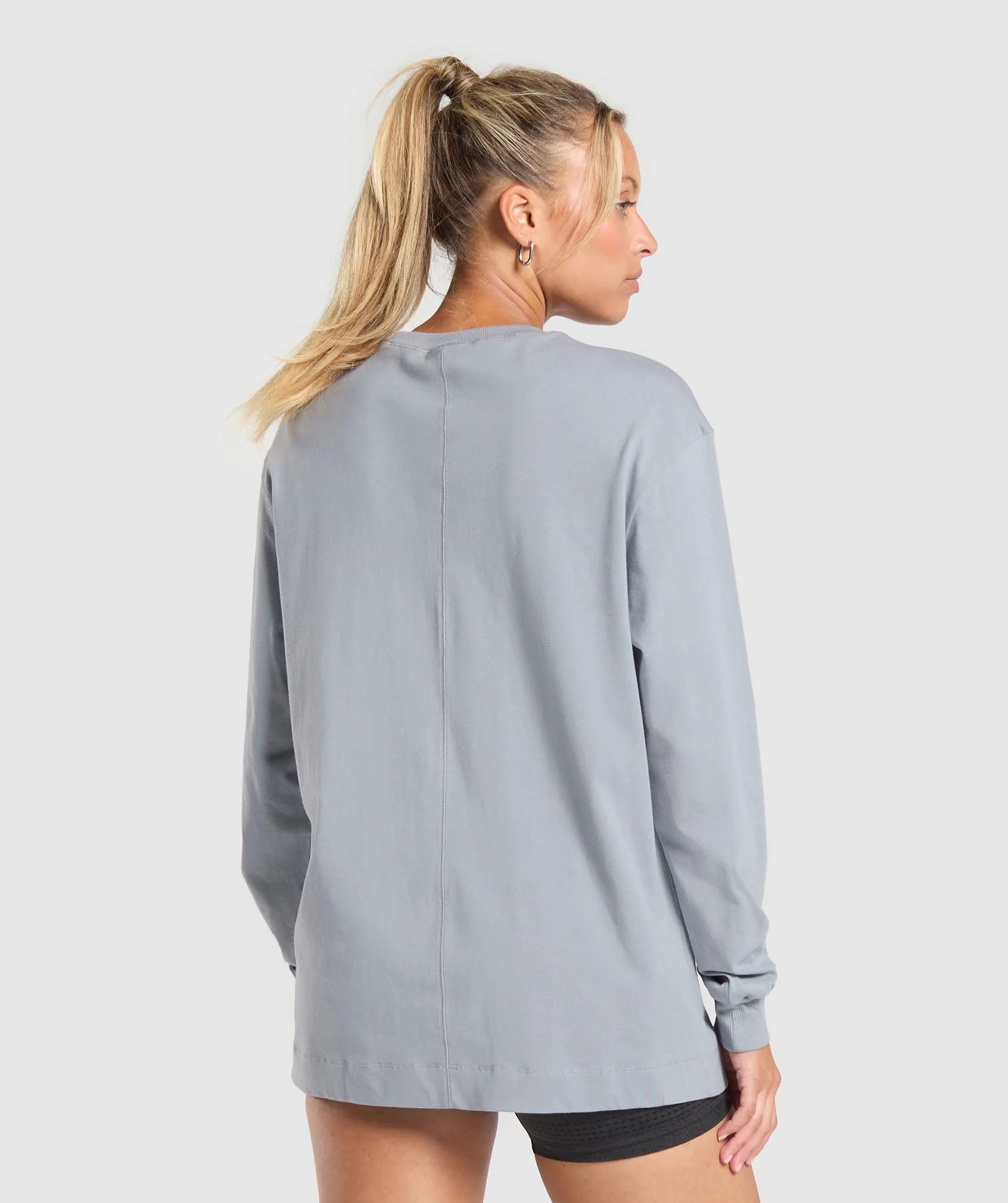 Cotton Oversized Long Sleeve Top