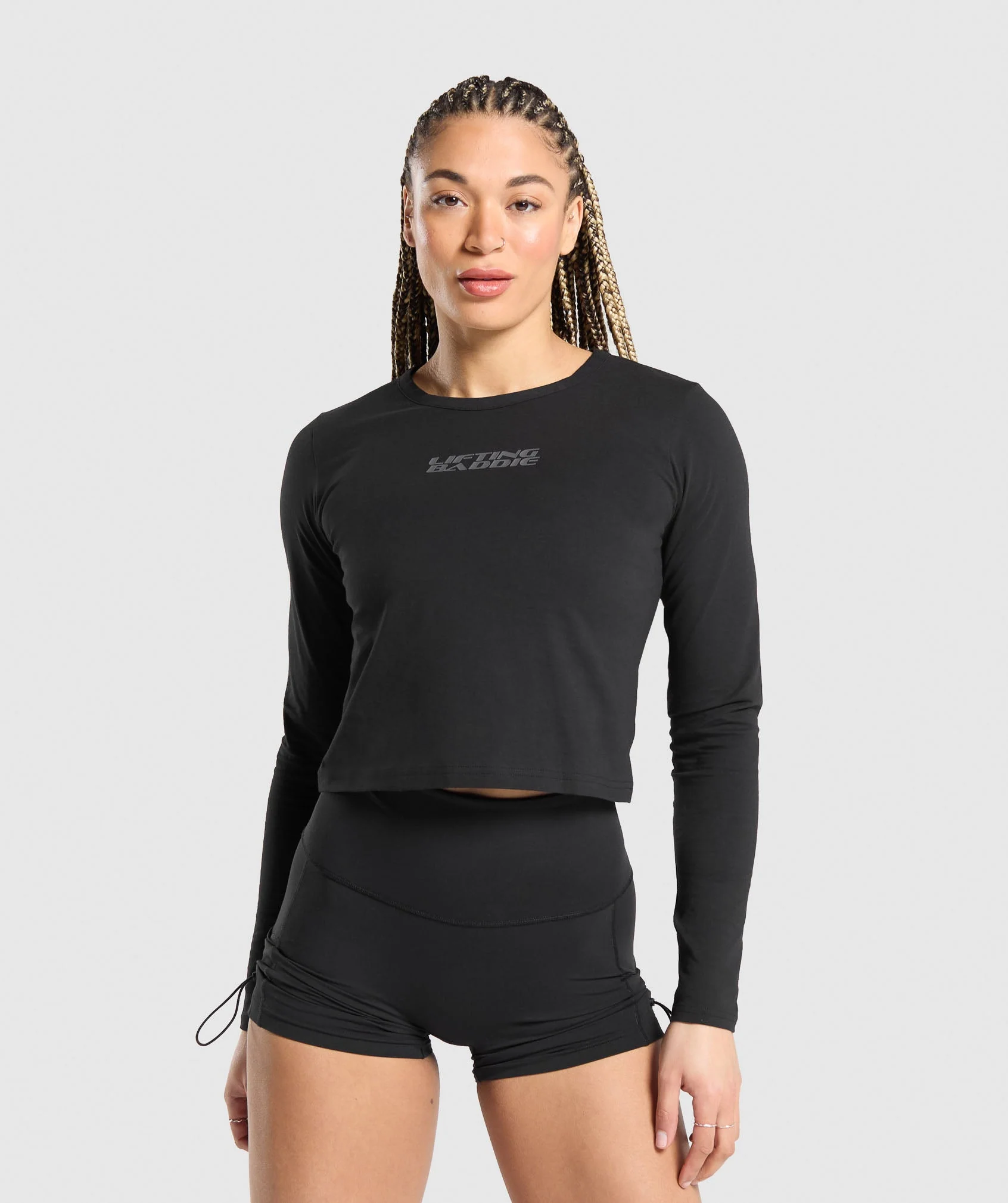 Lifting Baddie Midi Long Sleeve Top
