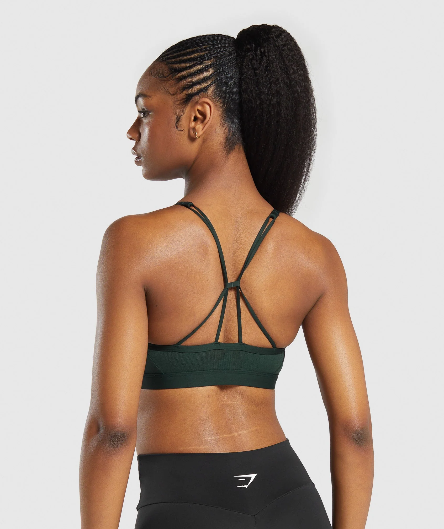 Ruched Strappy Sports Bra