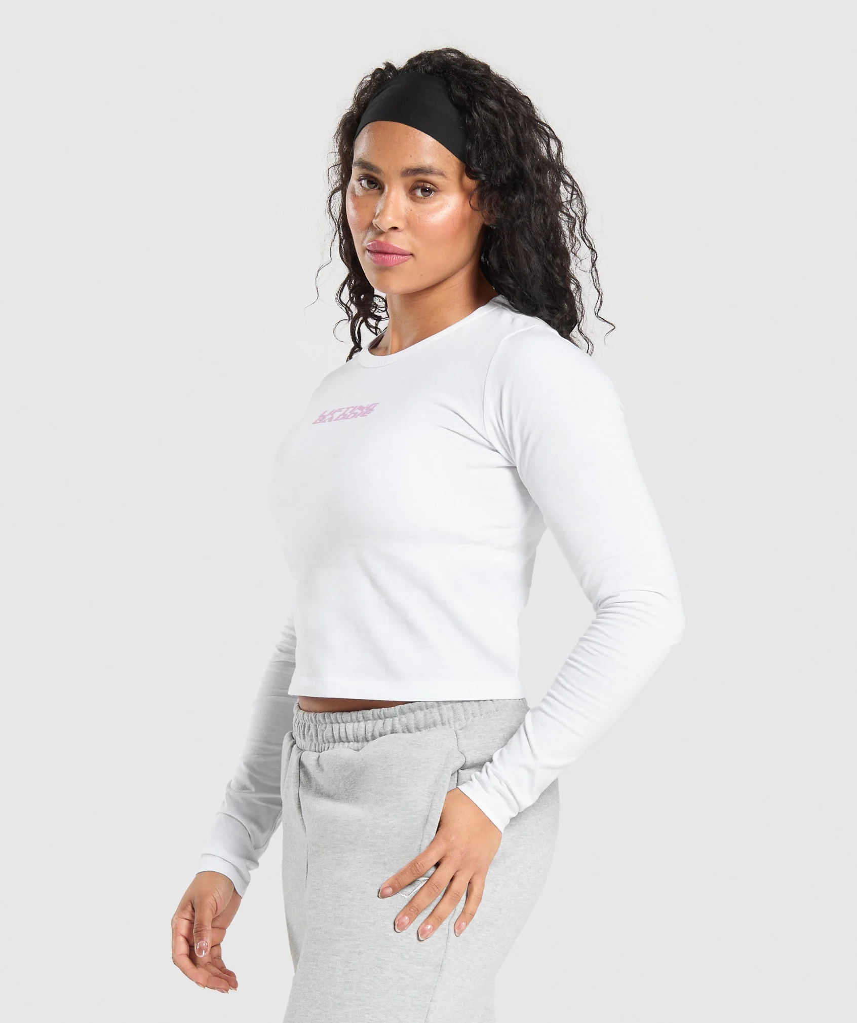 Lifting Baddie Midi Long Sleeve Top