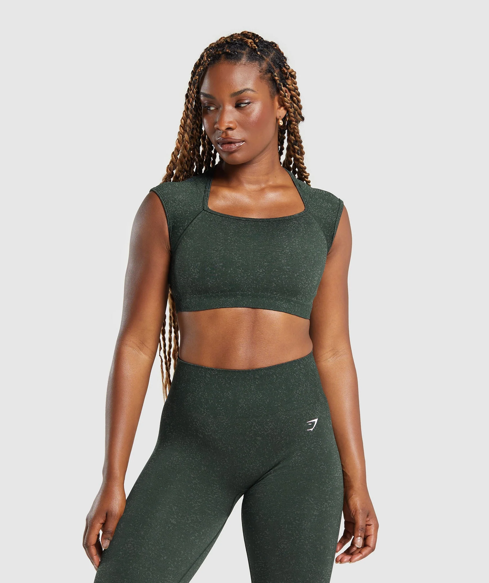 Adapt Fleck Seamless Crop Top