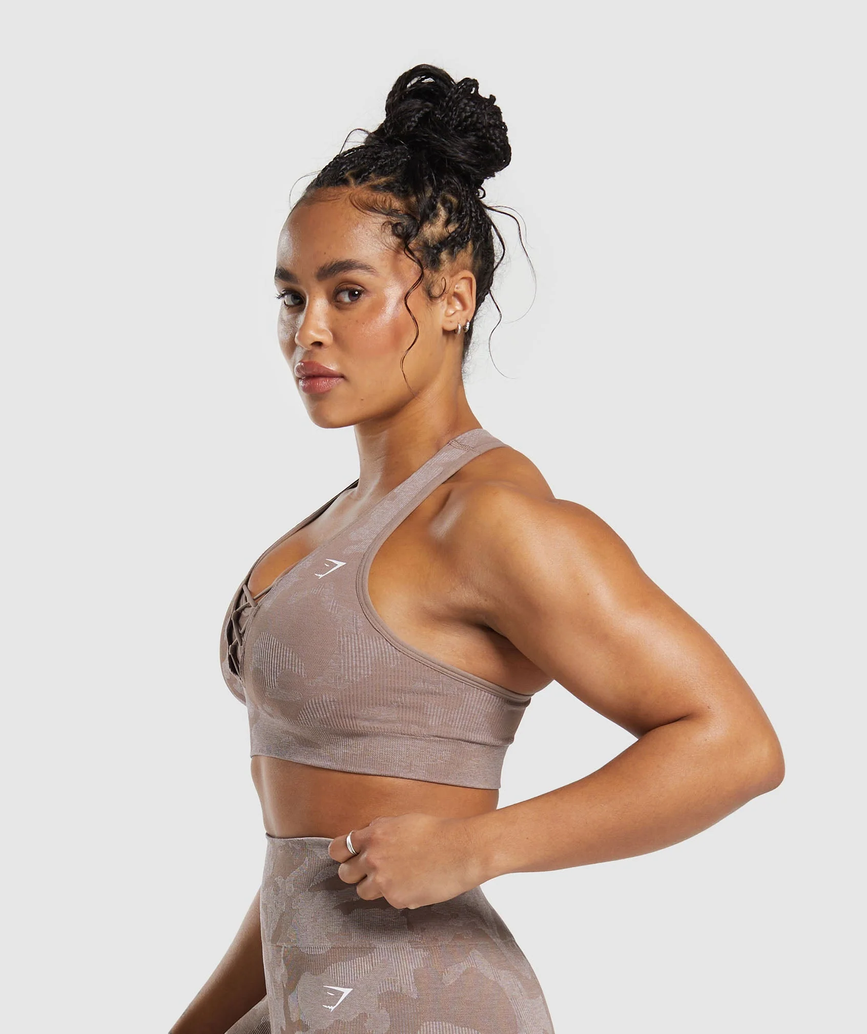 Adapt Camo Seamless Ribbed Sports Bra