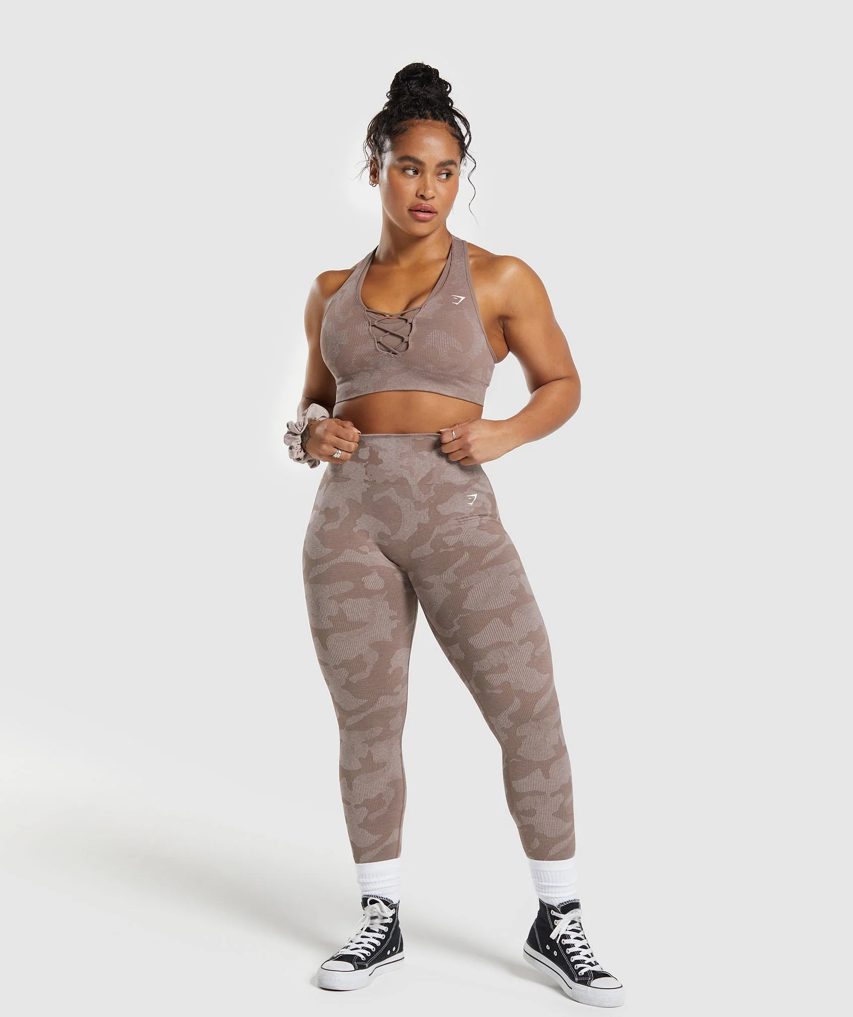 Adapt Camo Seamless Ribbed Sports Bra