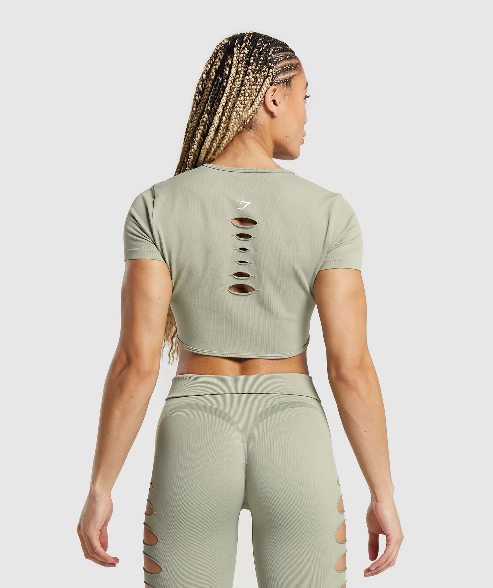 Gains Seamless Fitted Crop Top