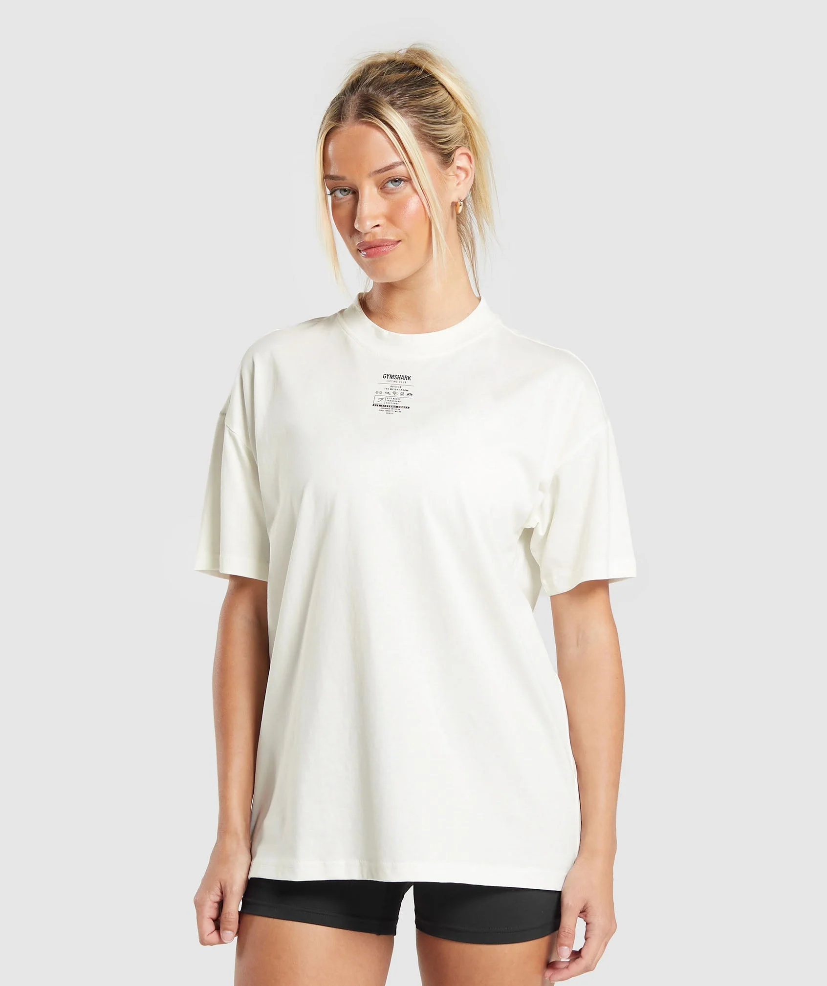 Care Label Graphic Oversized T-Shirt
