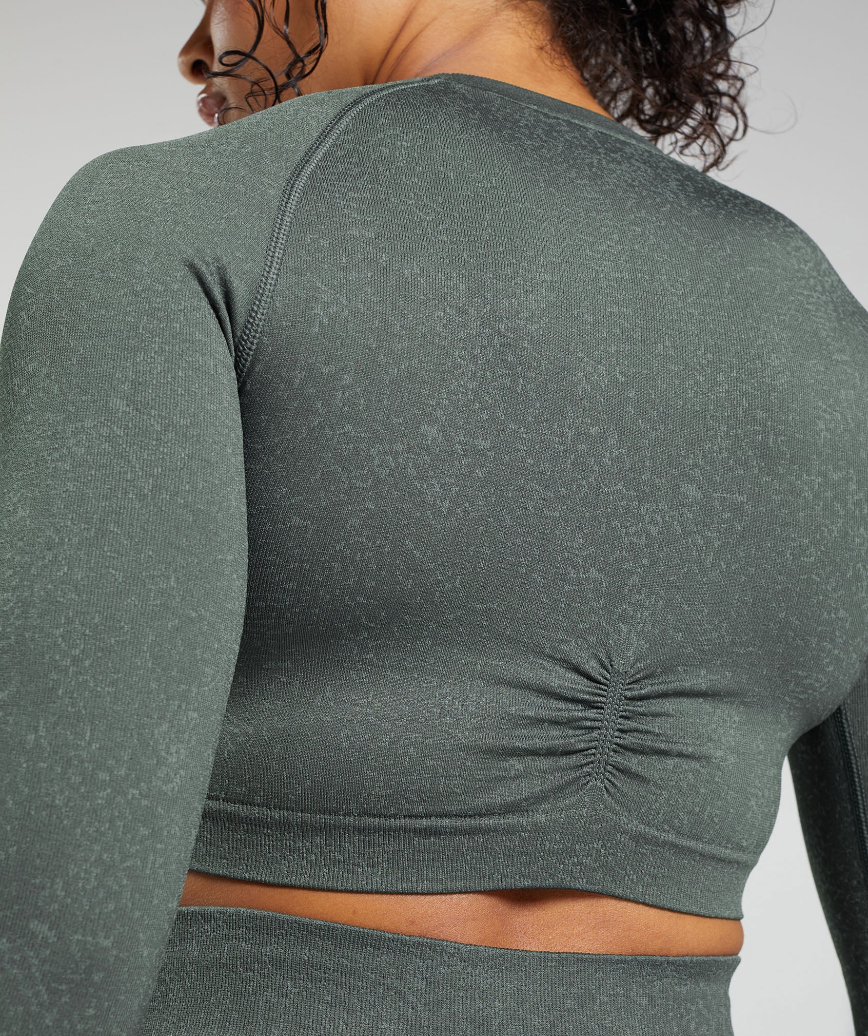 Adapt Fleck Seamless Long Sleeve Crop Top