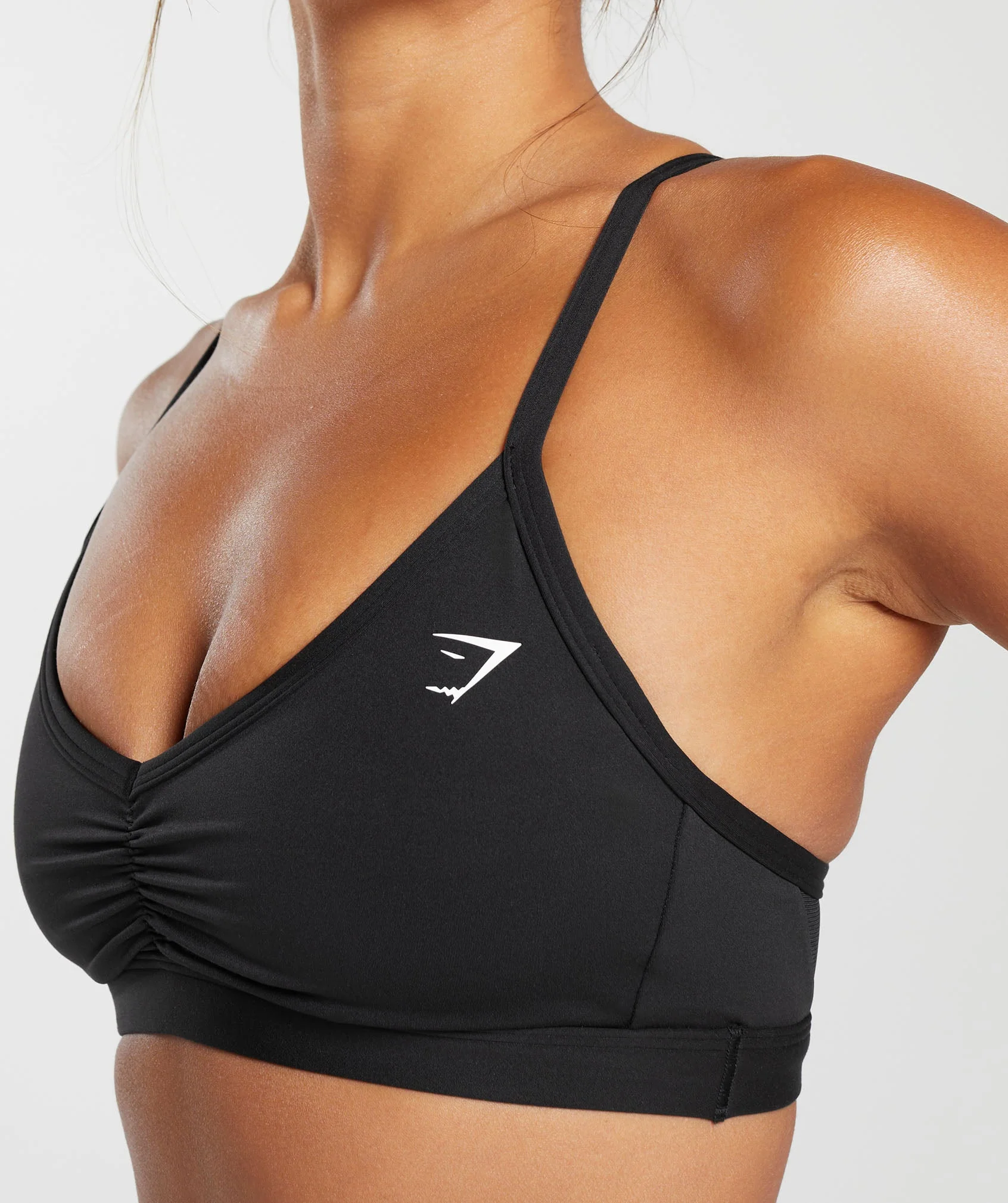 Ruched Strappy Sports Bra
