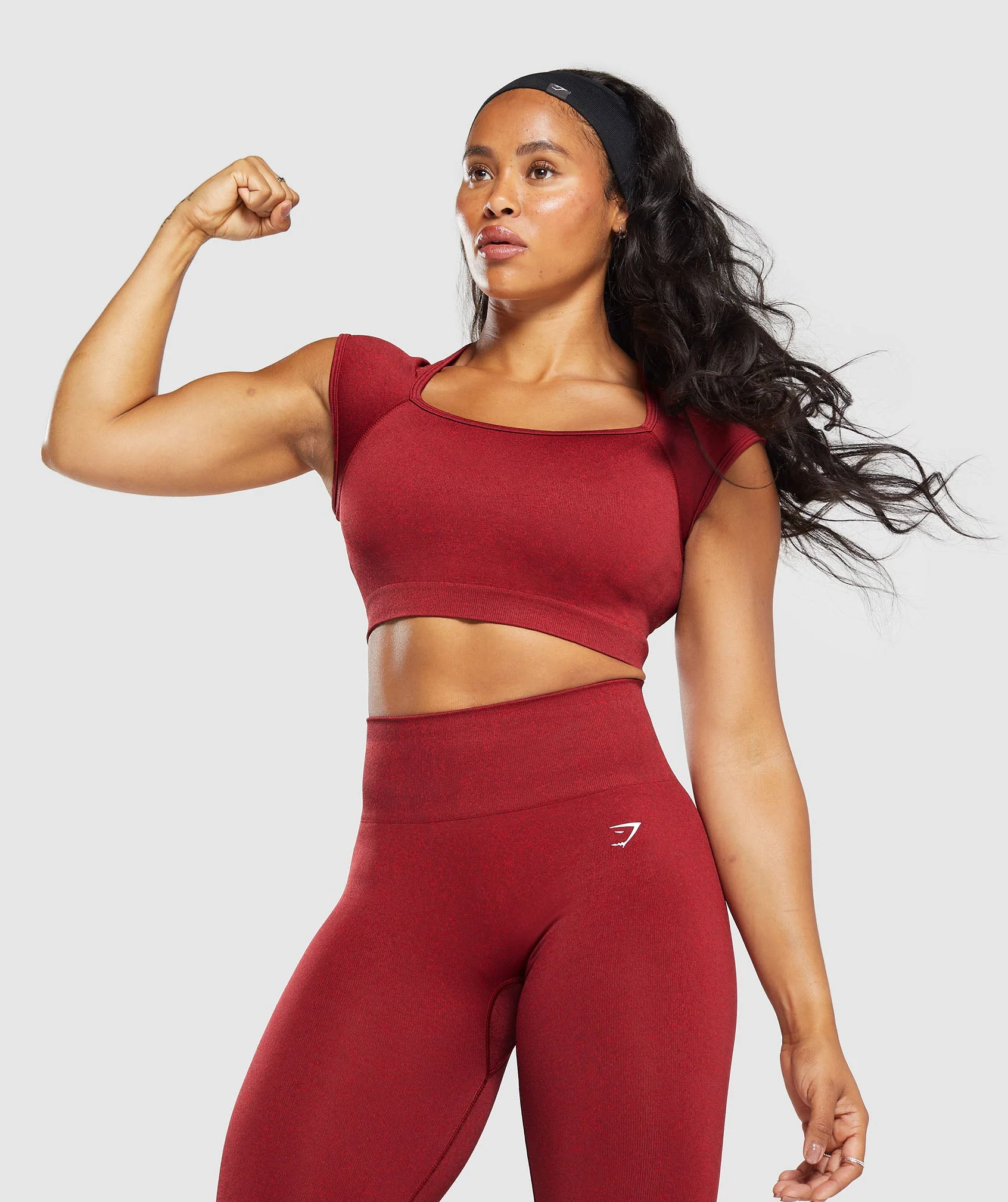 Adapt Fleck Seamless Crop Top