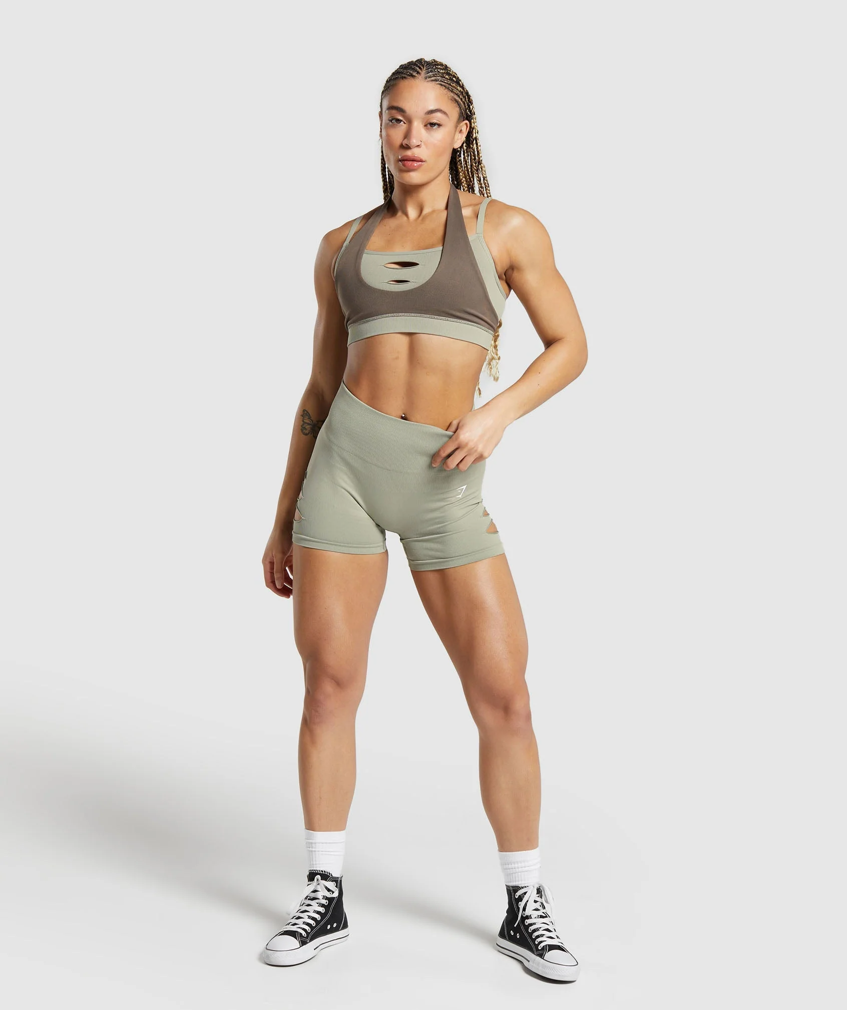 Gains Seamless Ripped Shorts