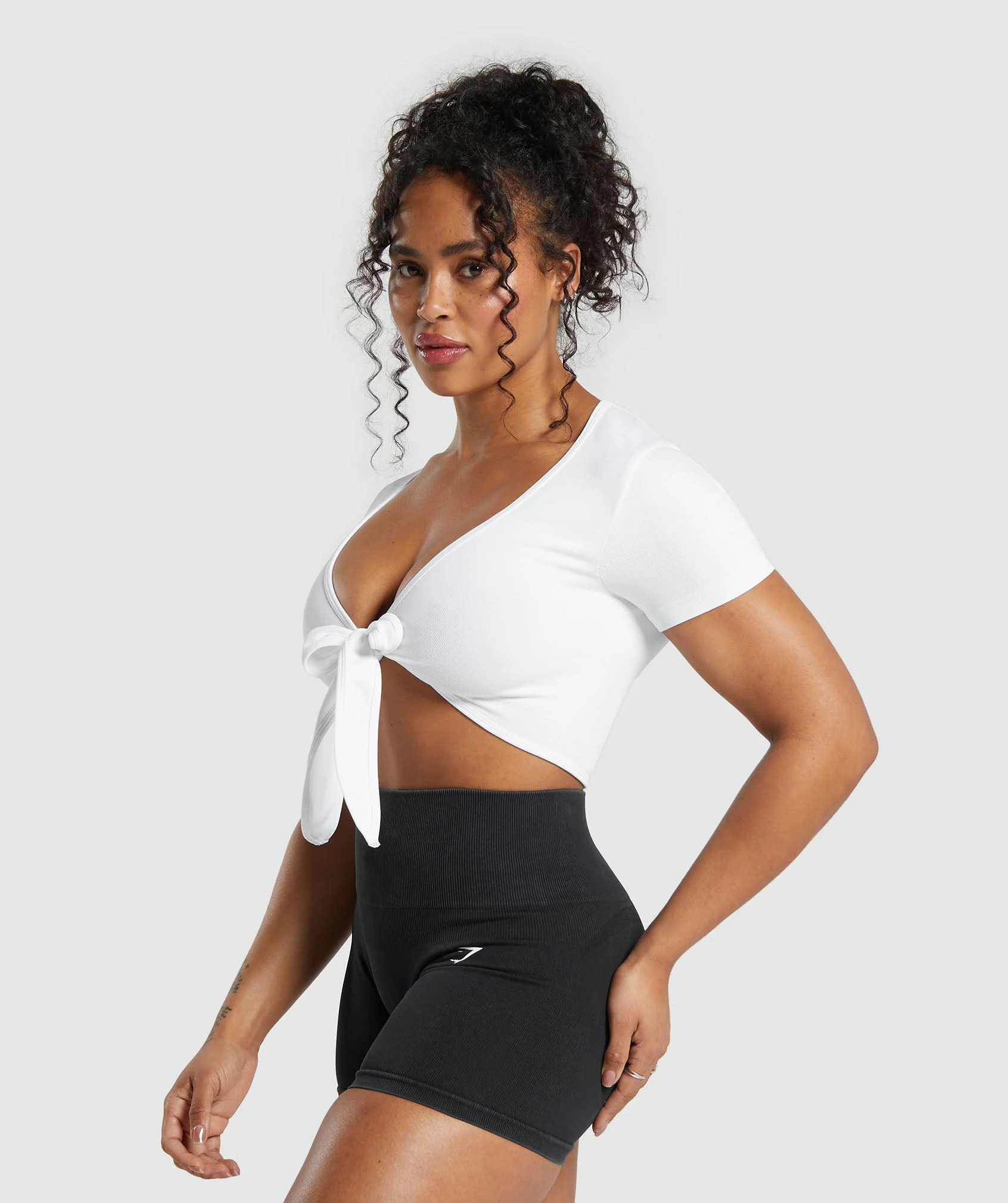 Gains Seamless Fitted Crop Top