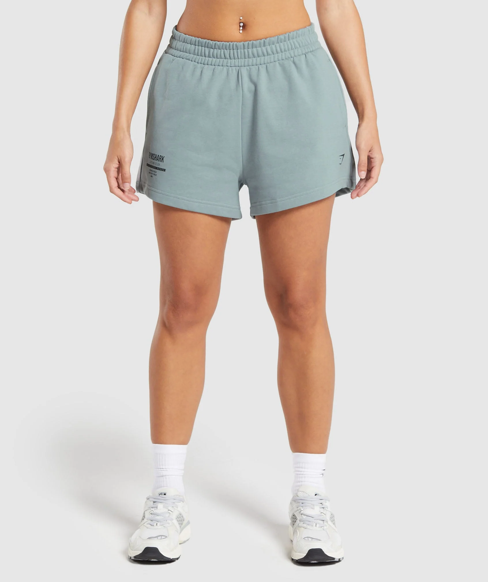Care Label Graphic Brushed Shorts