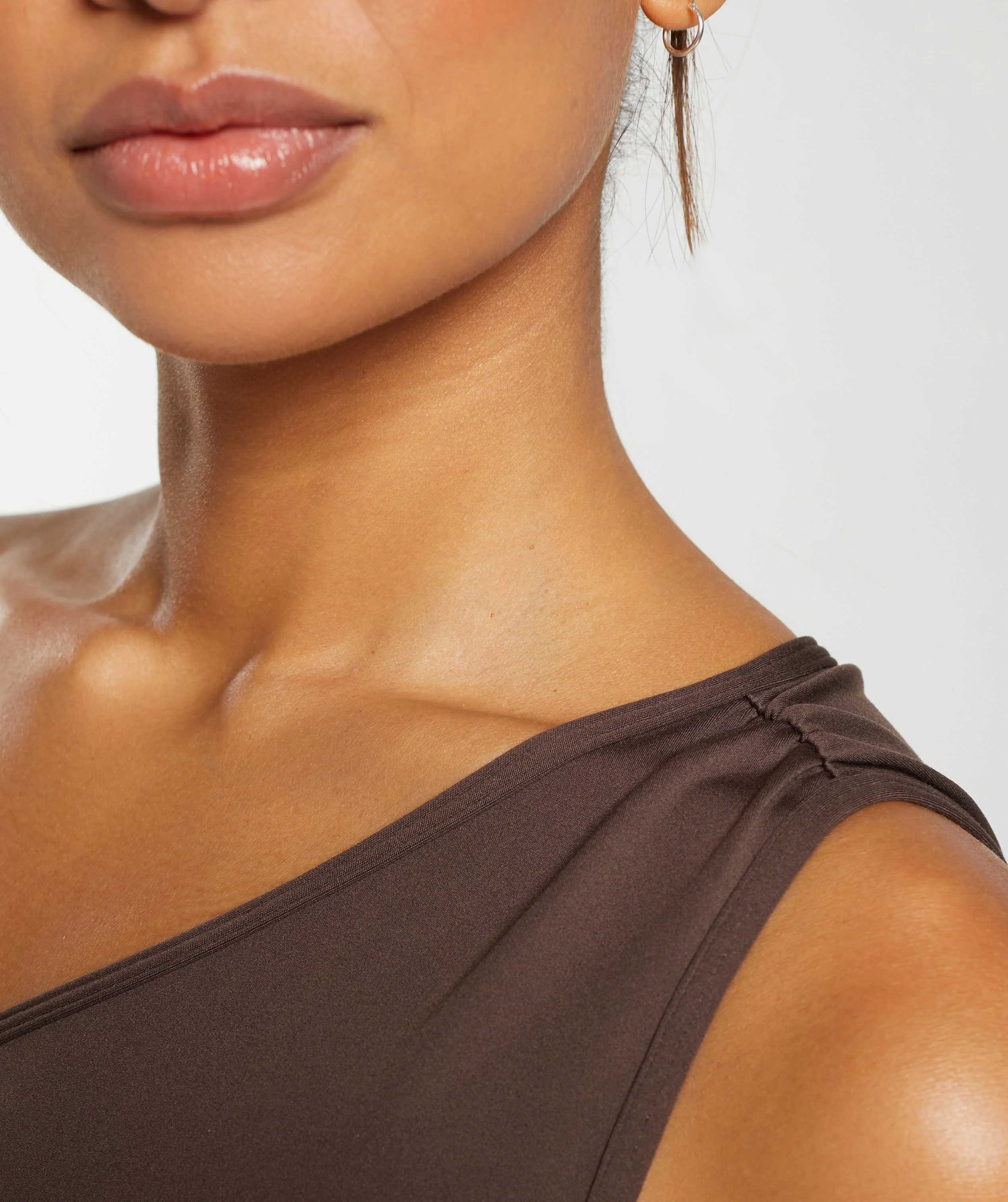 Everyday One Shoulder Ruched Tank