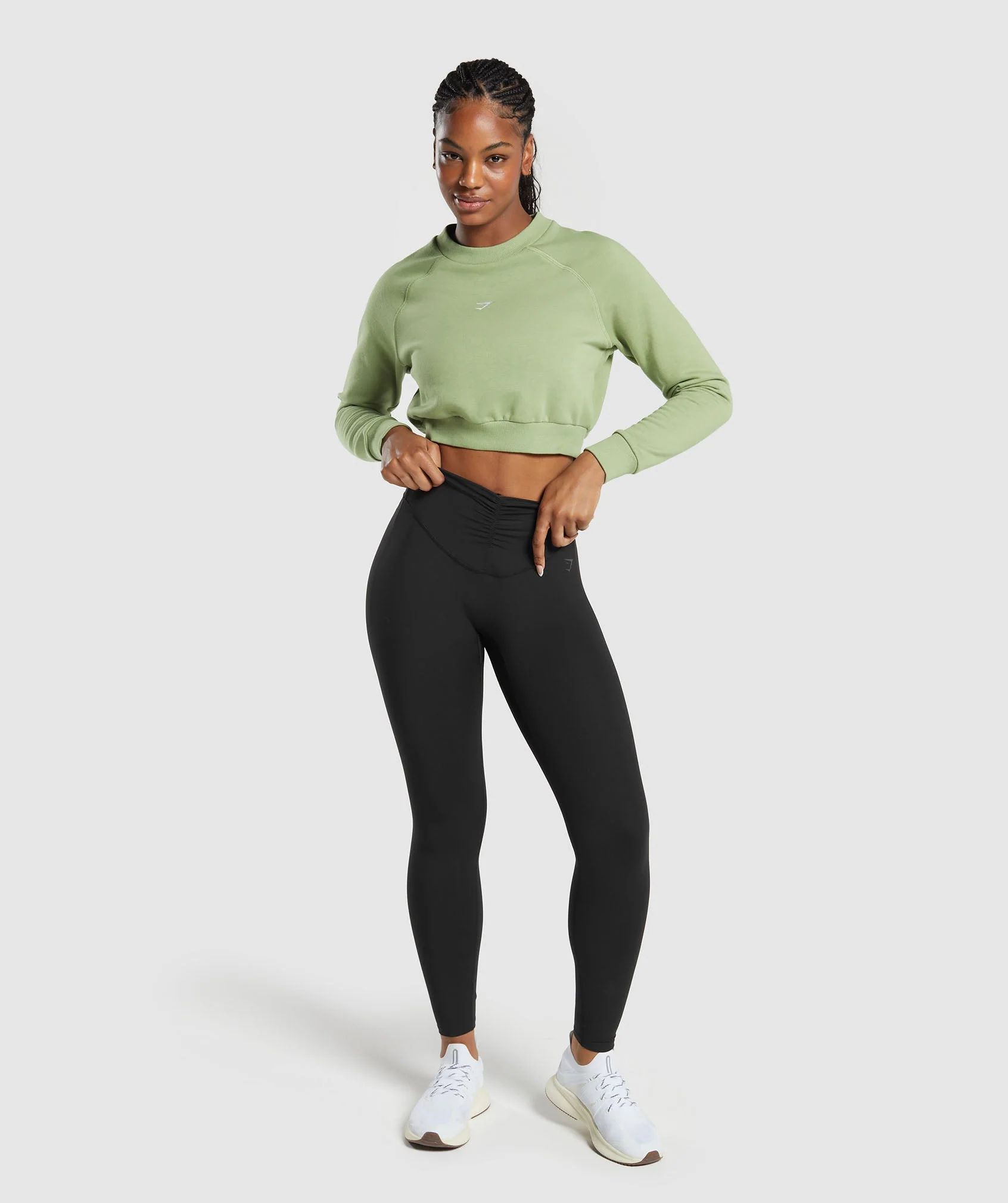 Training Fleece Cropped Sweatshirt