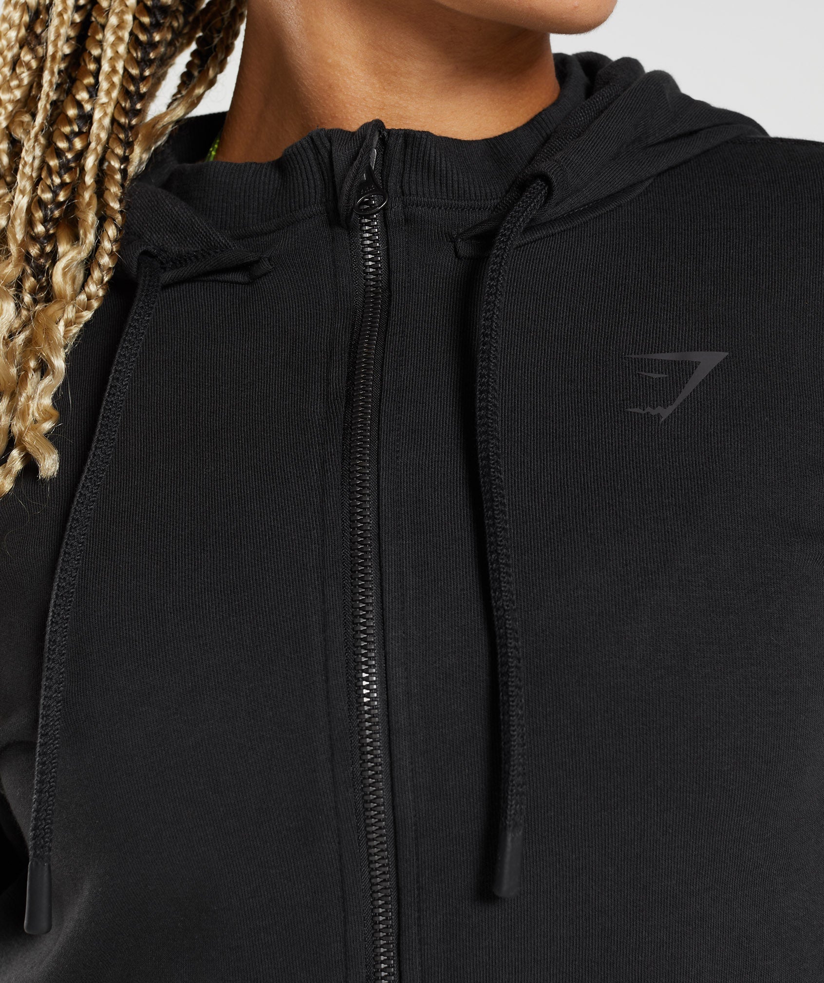GS Power Cropped Zip Hoodie