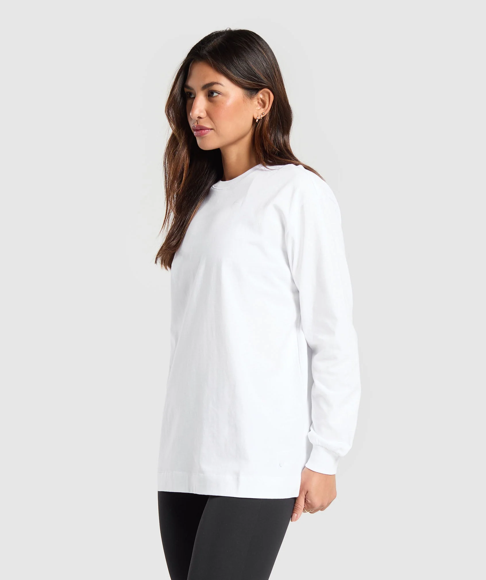 Cotton Oversized Long Sleeve Top