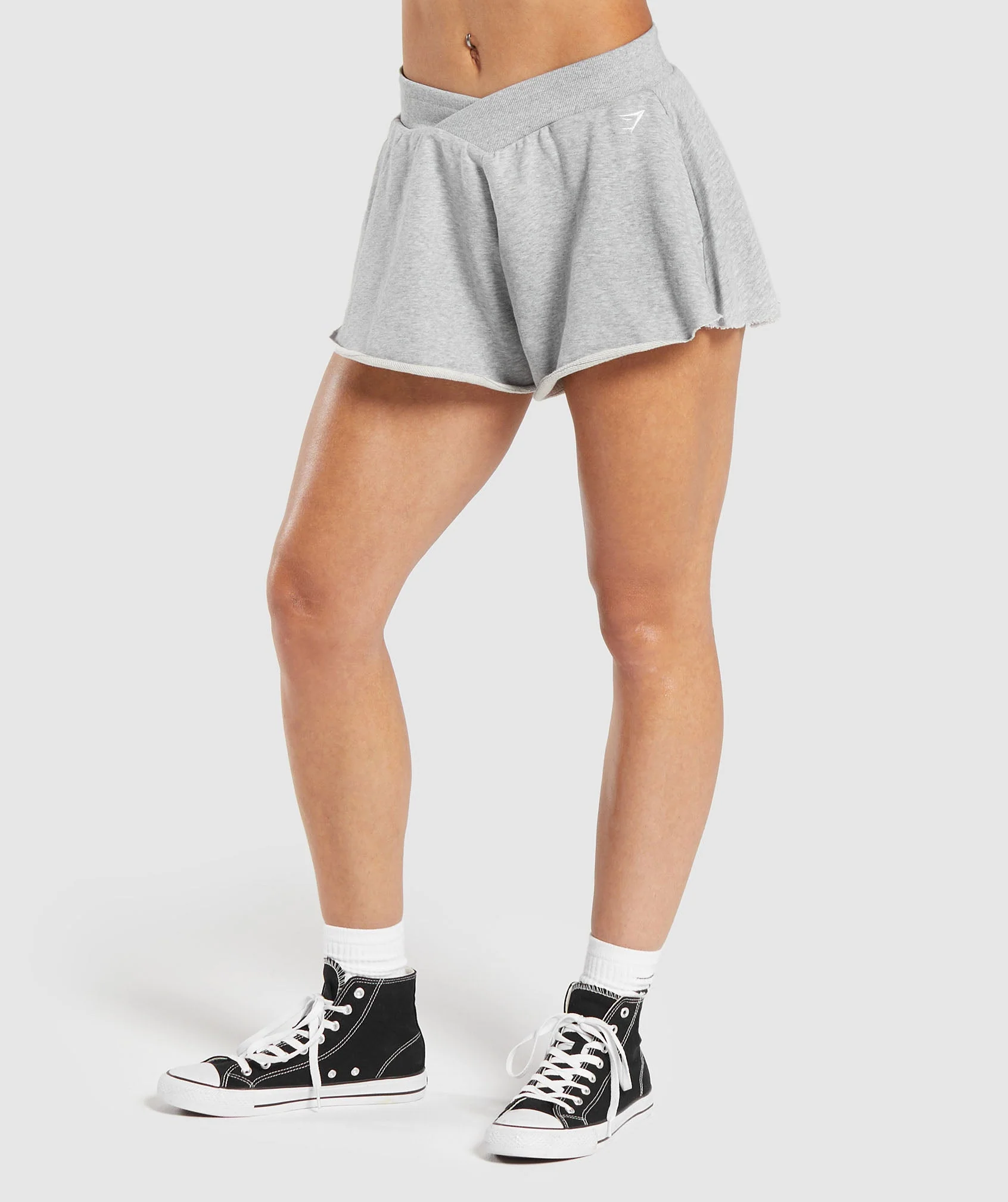 Lifting Crossover Cotton Shorts