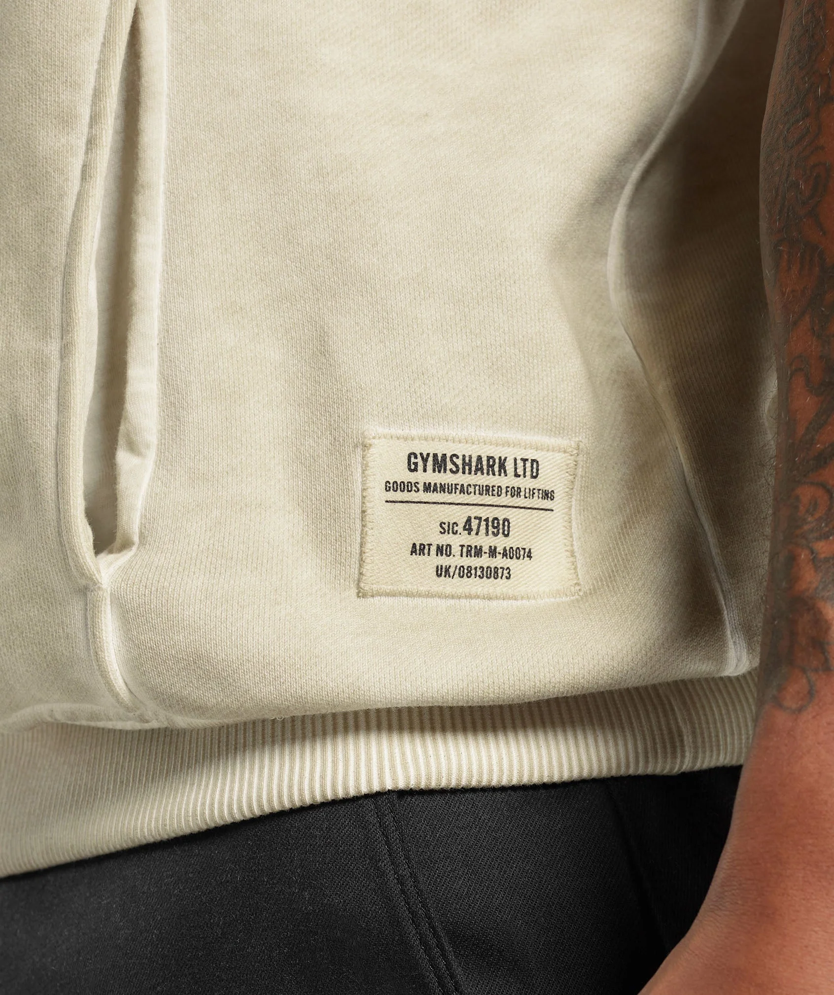 Heavyweight Washed Cut Off Hoodie