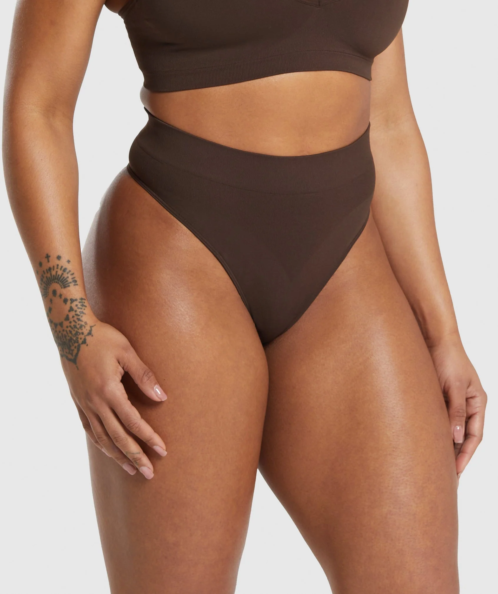 Seamless High Waisted Thong