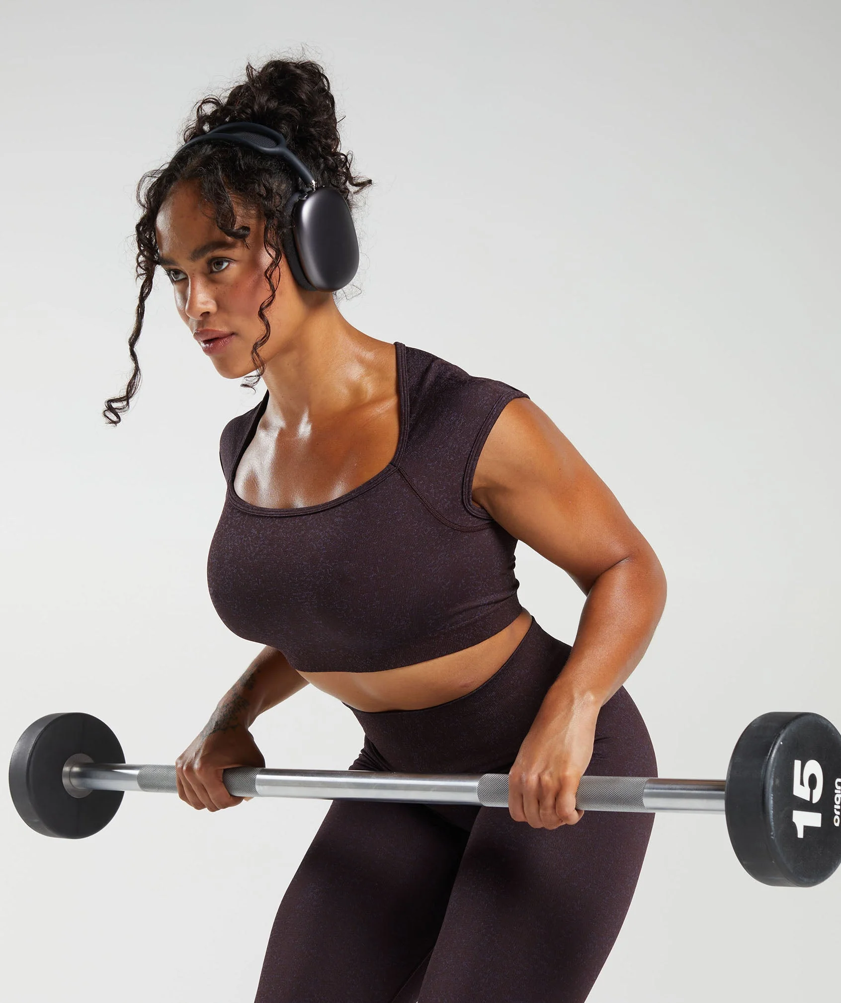 Adapt Fleck Seamless Crop Top