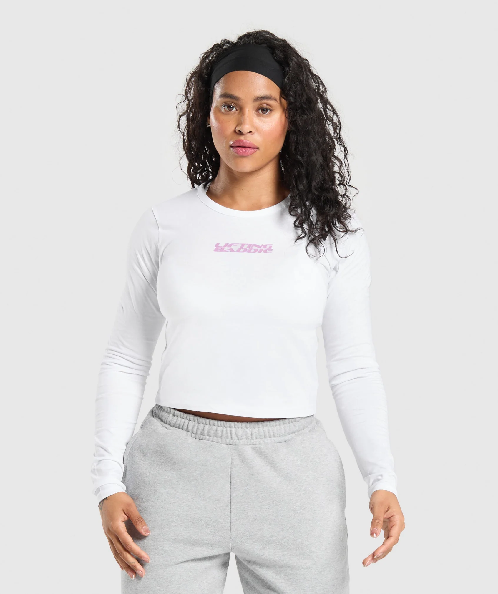 Lifting Baddie Midi Long Sleeve Top