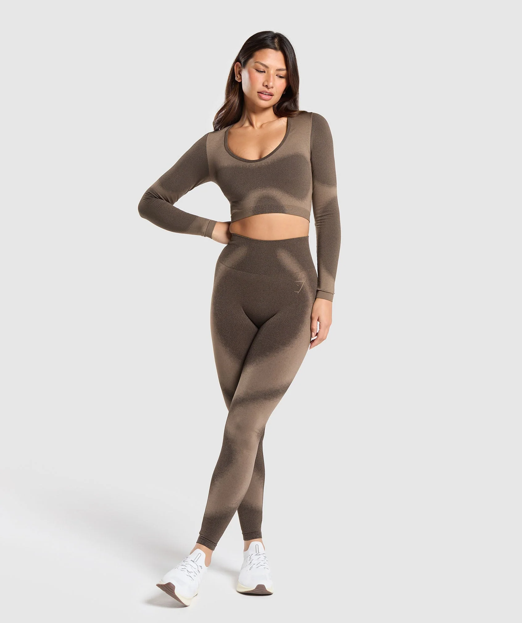 Blur Seamless Long Sleeve Crop Top