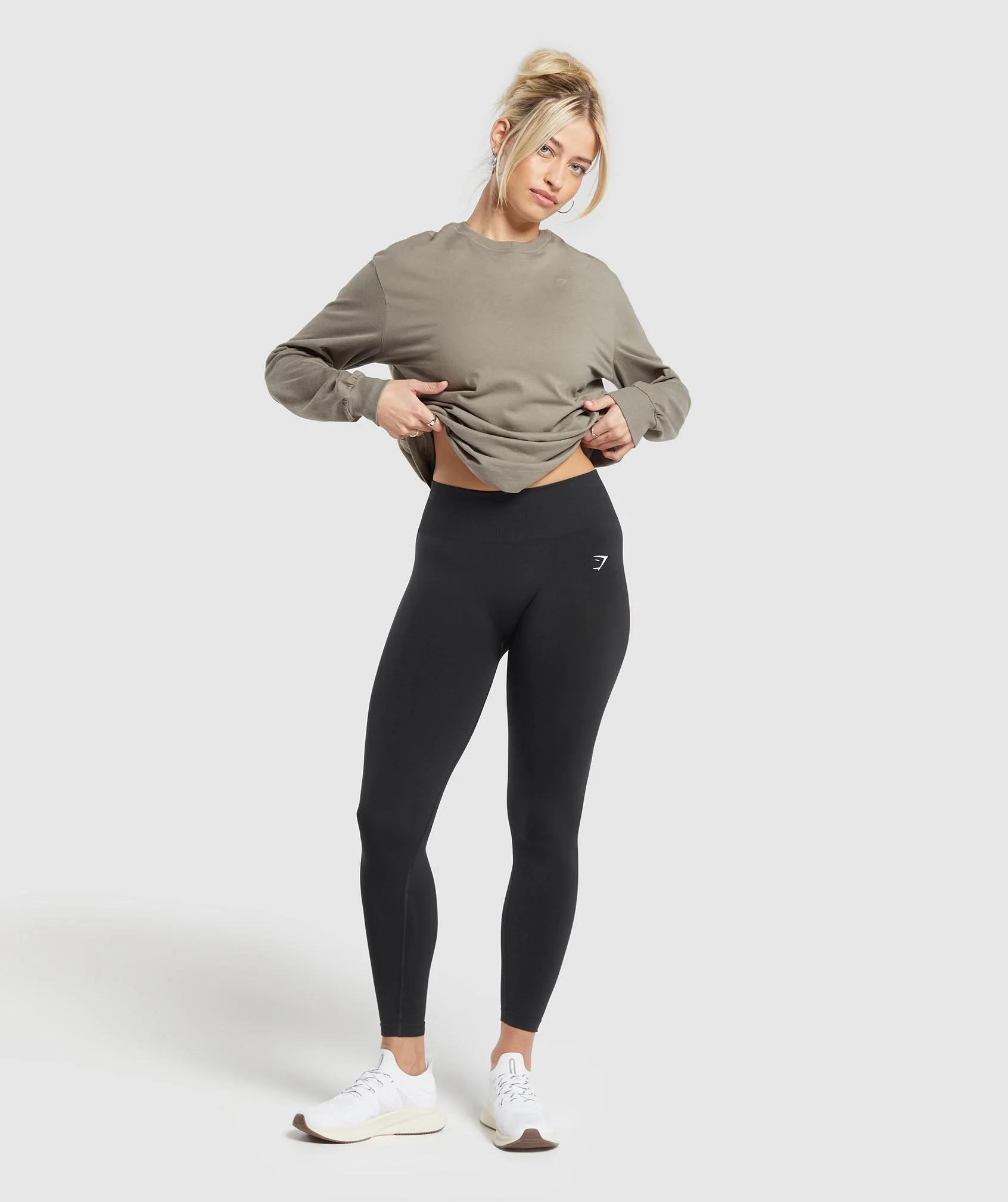 Cotton Oversized Long Sleeve Top