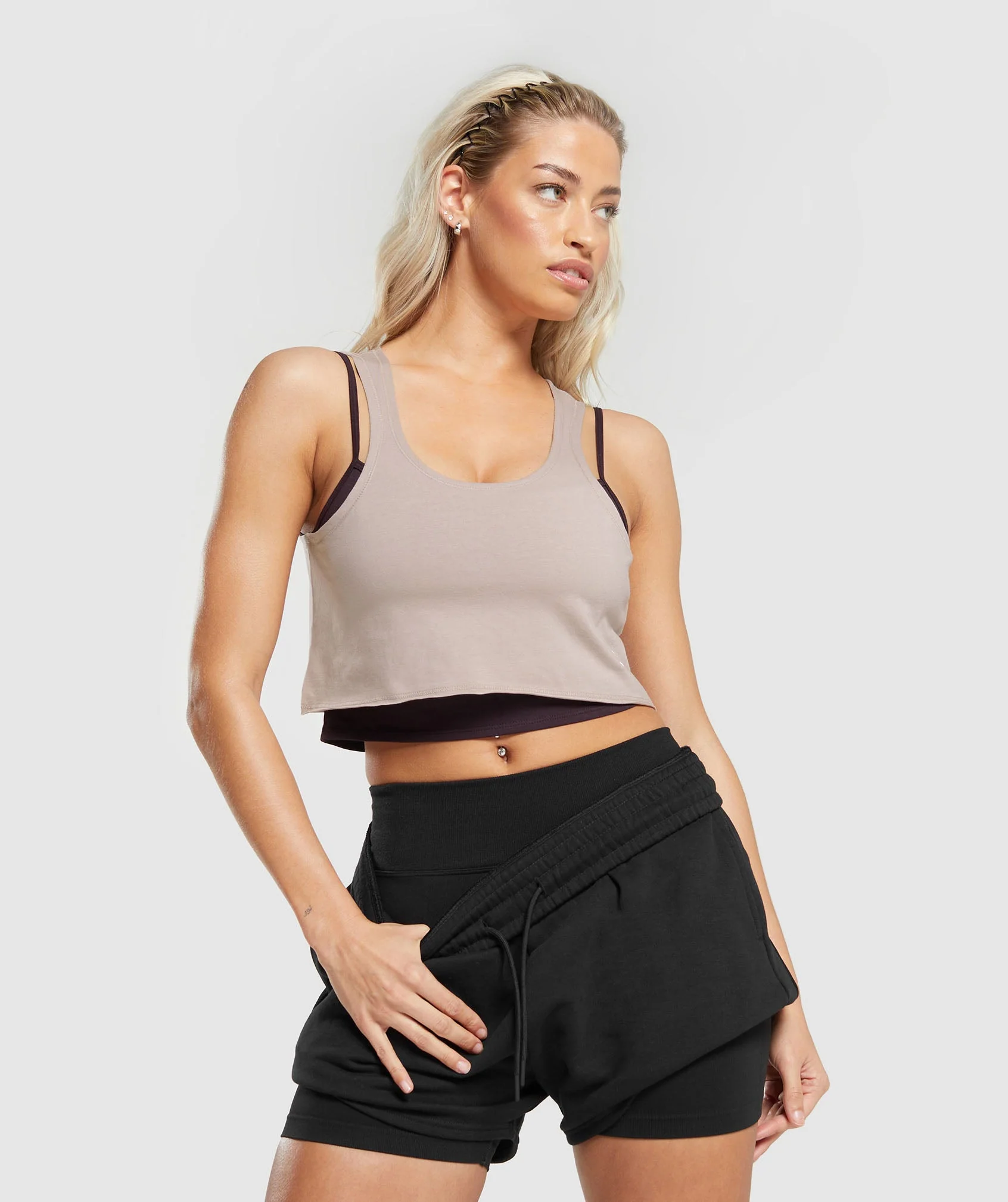 Lifting 2 In 1 Crop Tank