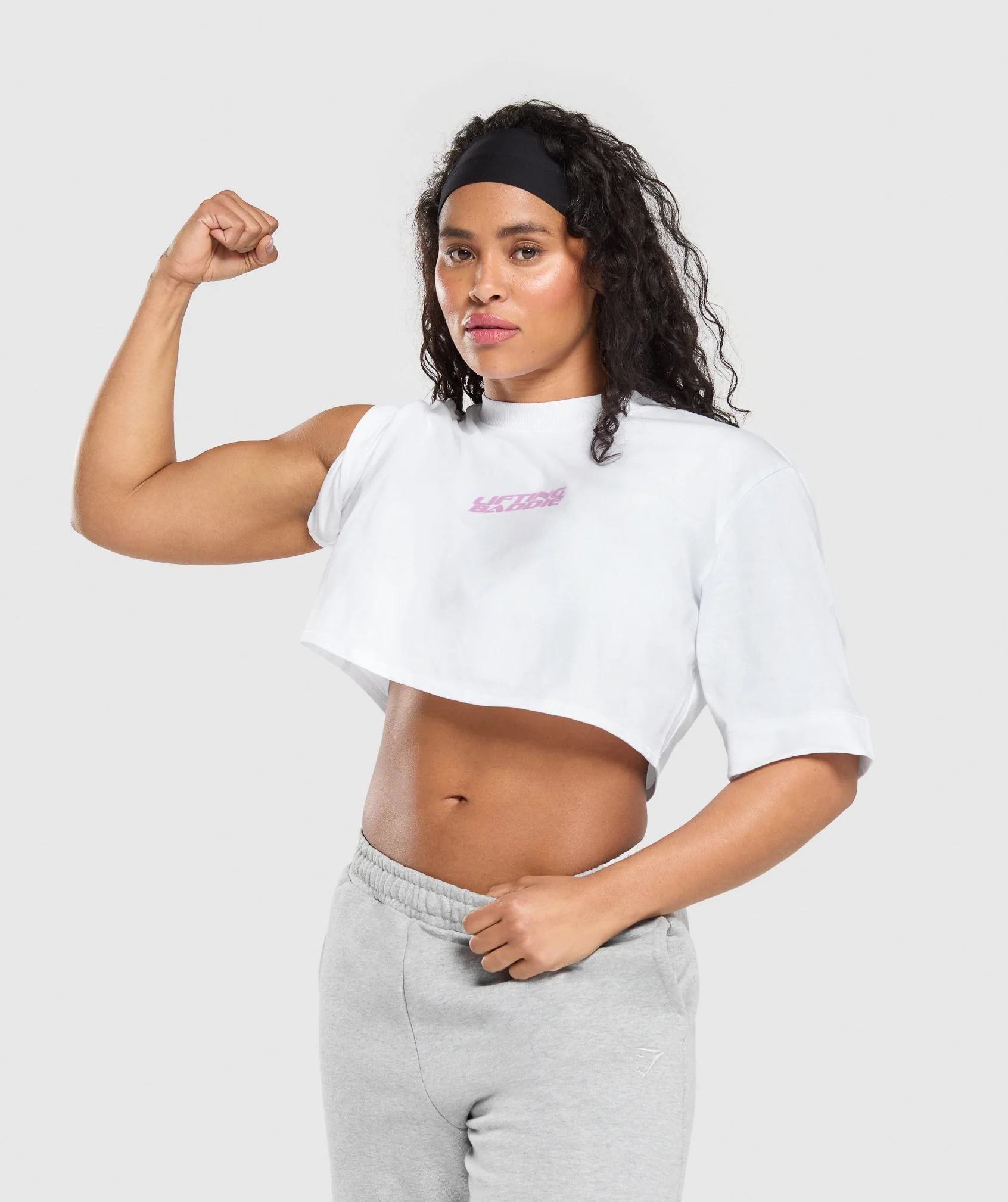 Lifting Baddie Boxy Crop Top