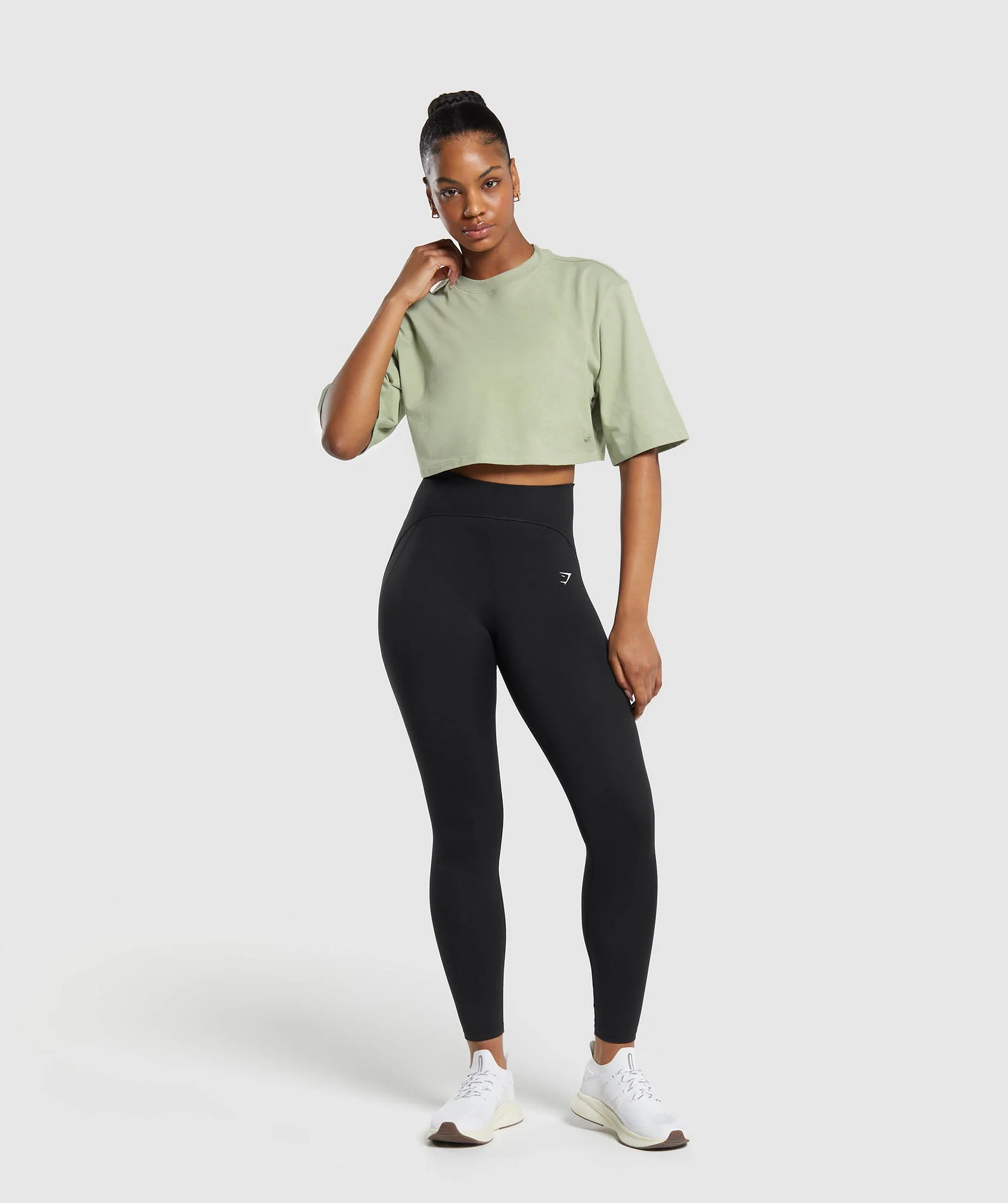 Cotton Boxy Crop Top