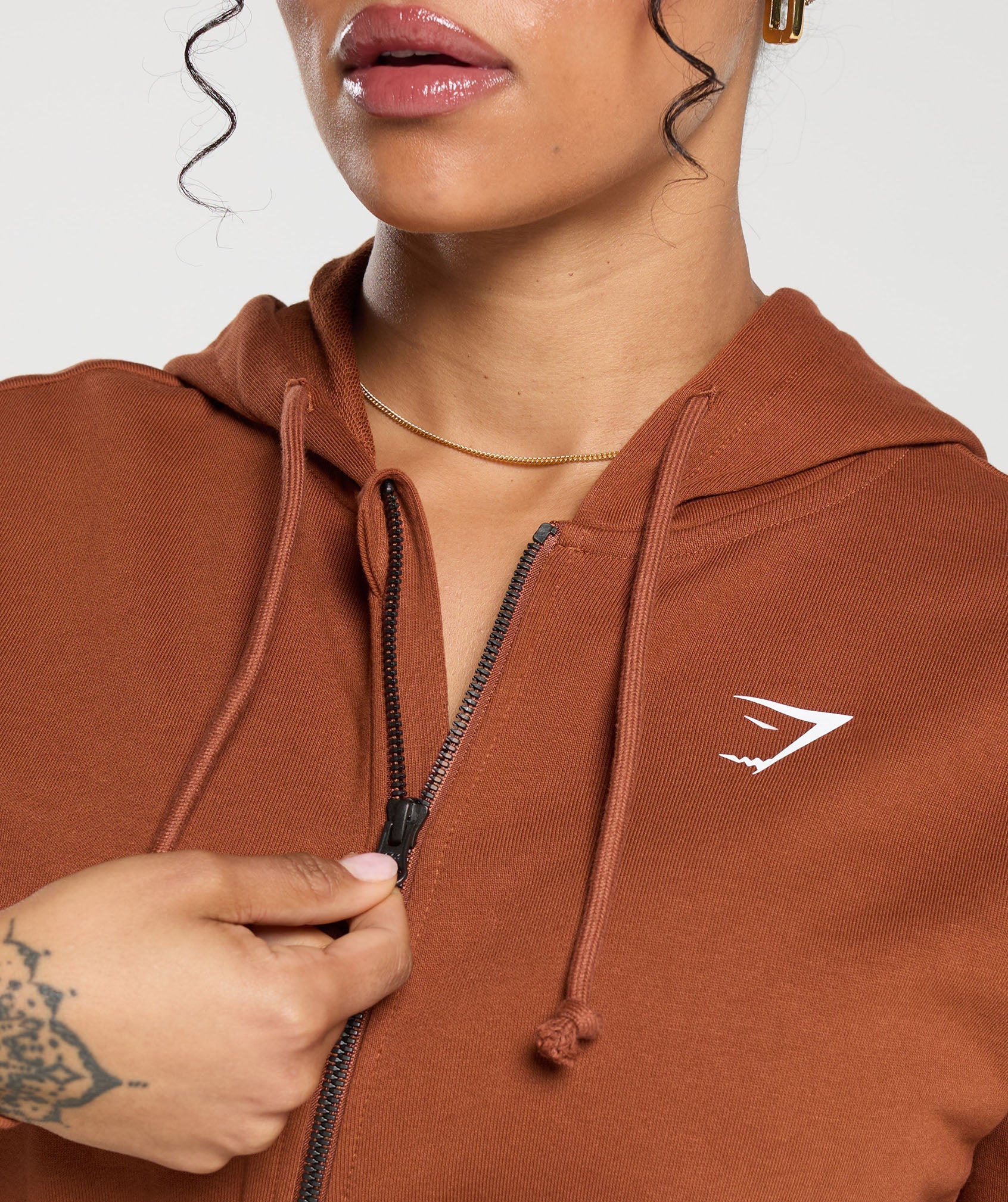 Power Midi Zip Hoodie