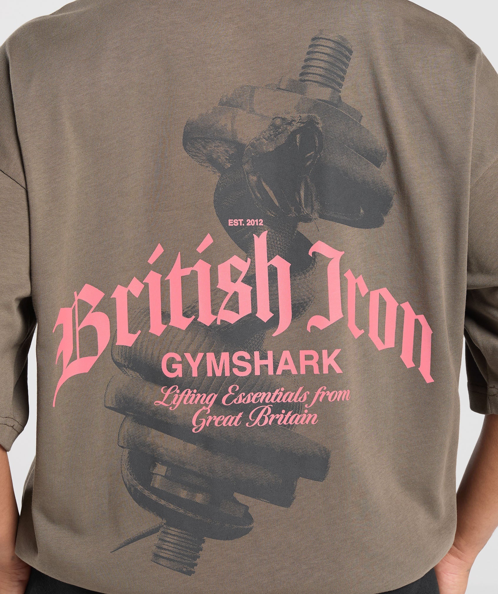 British Iron Heavyweight T-Shirt- Ice Grey