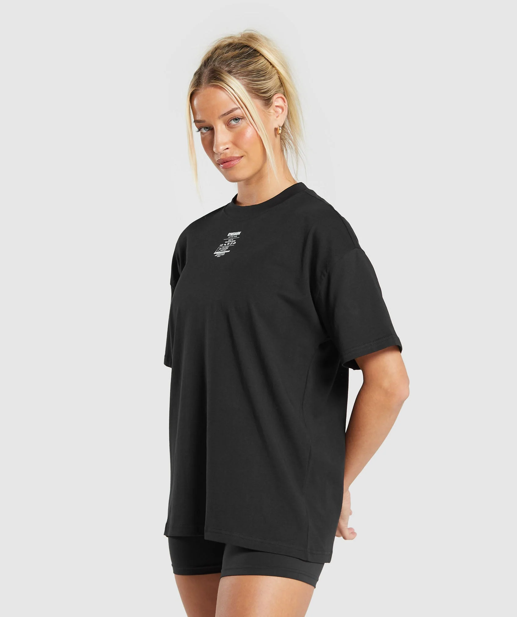 Care Label Graphic Oversized T-Shirt