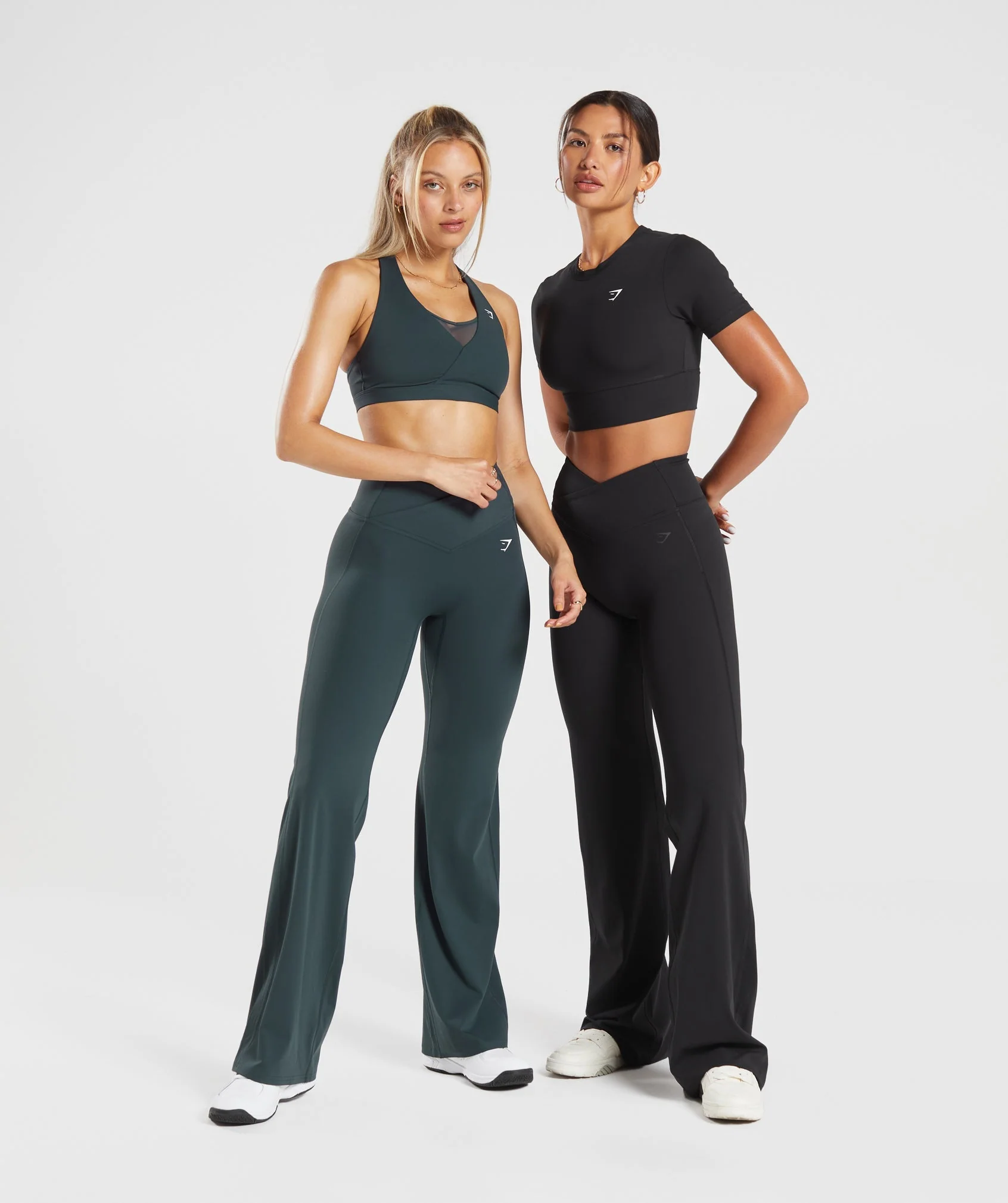 Crossover Regular Flared Leggings