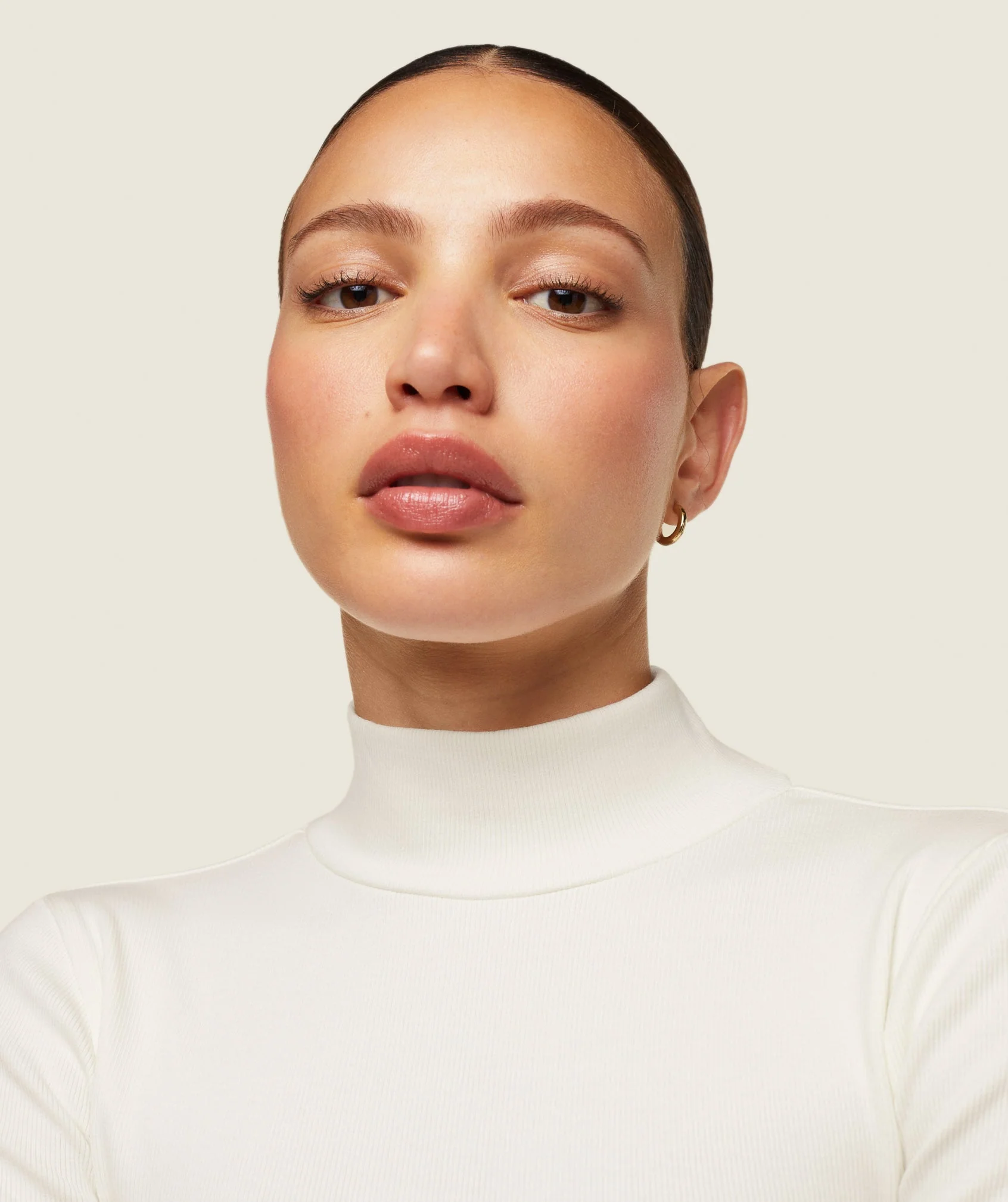 everywear Long Sleeve Ribbed Turtle Neck