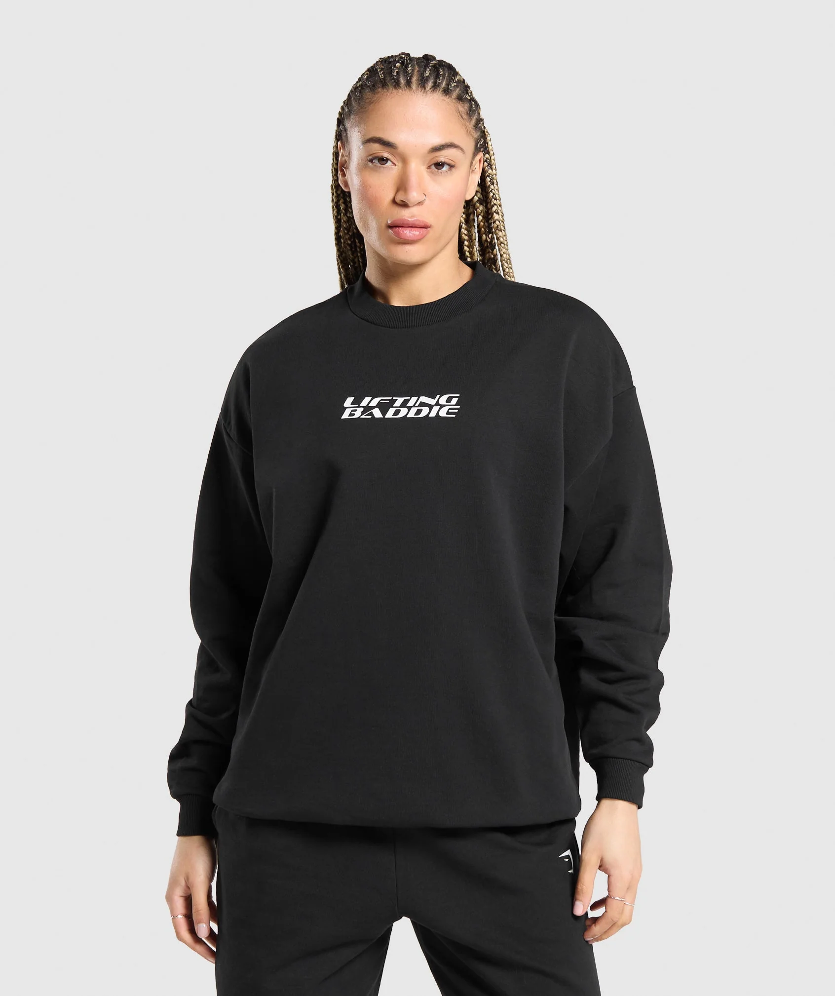 Lifting Baddie Graphic Sweatshirt