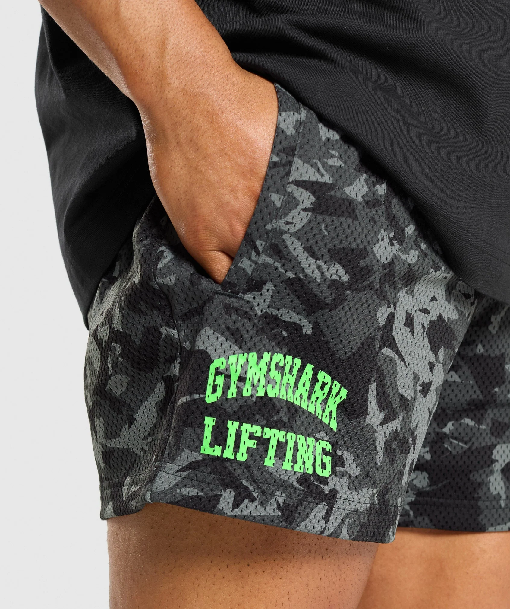 Printed Lifting Mesh 5" Shorts
